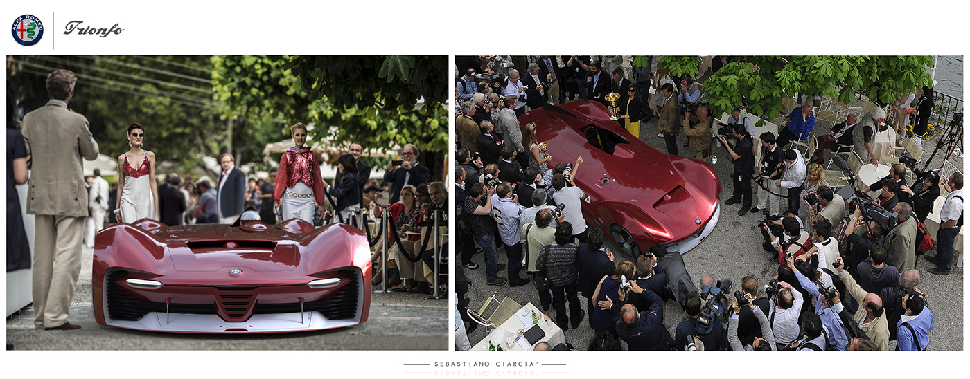 alfa romeo ，Sports car，racing，Hand drawn，