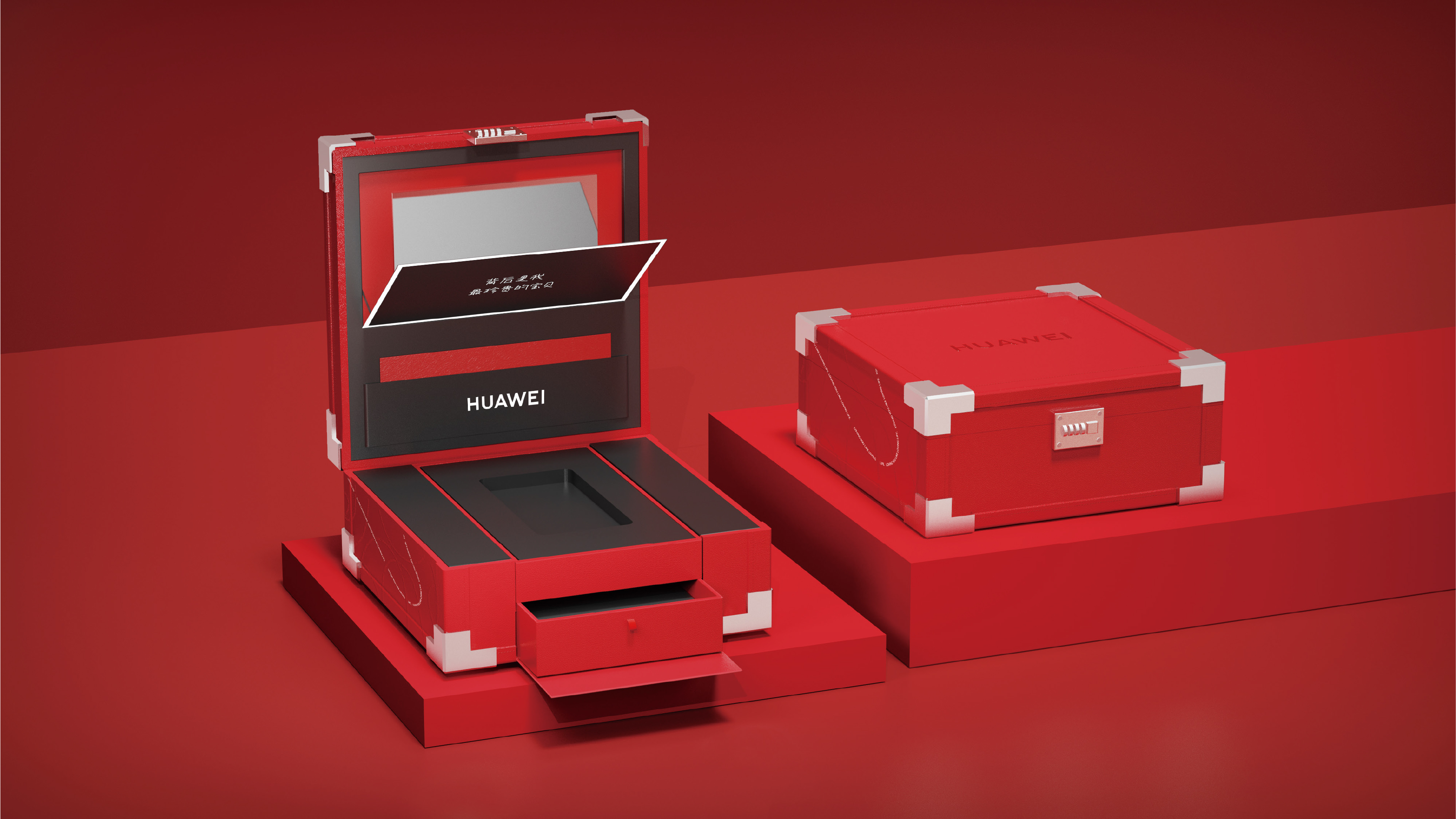 huawei, creative packaging, valentine's day, plane, brand vision，