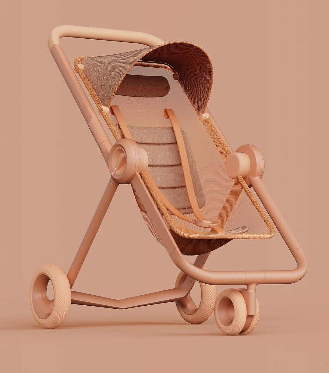 Multifunctional stroller，product design，Mother and baby product design，industrial design，Red dot award，If design award，Design Award Declaration，Environmental protection design，