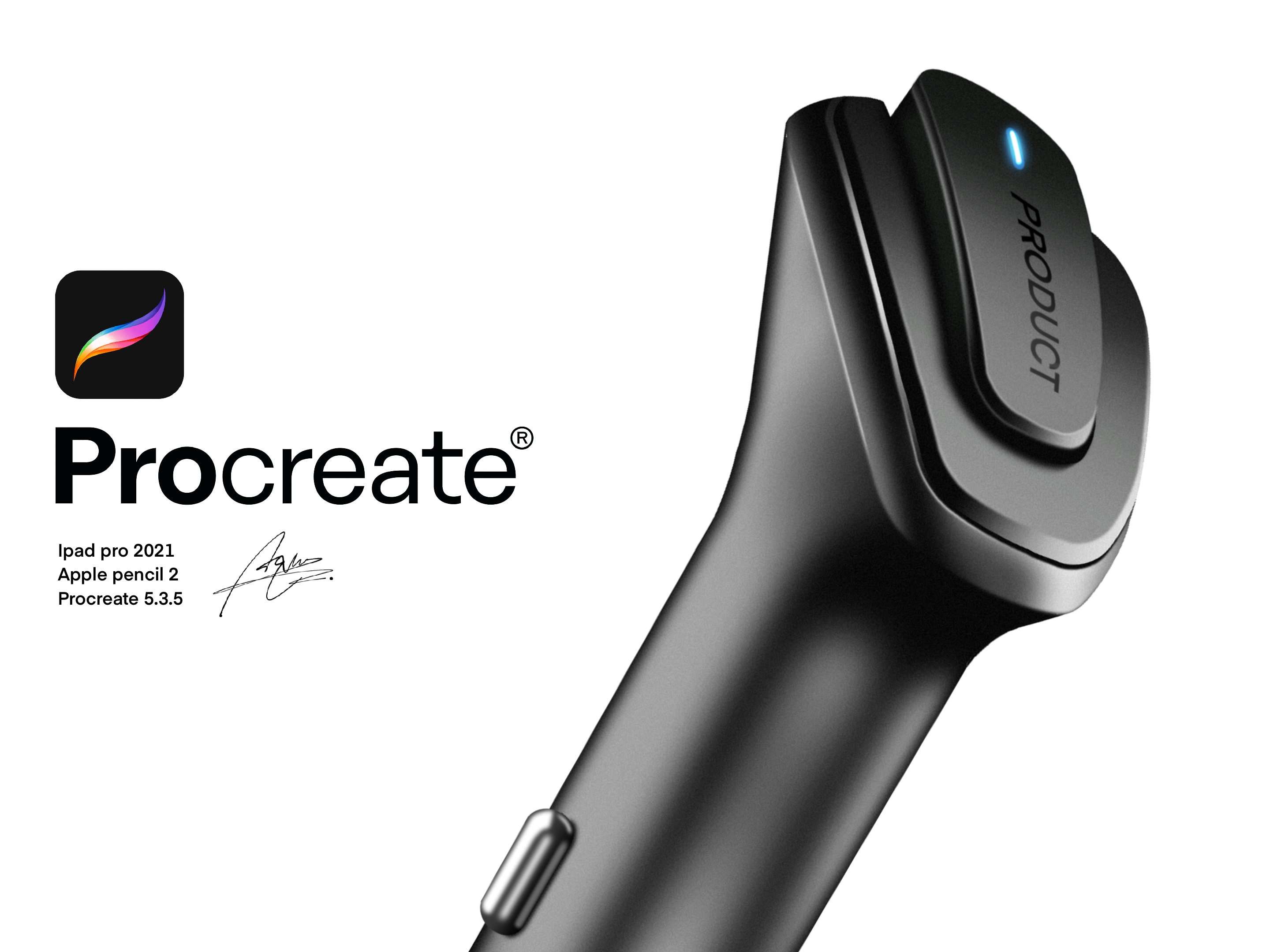 industrial design，Procreate，