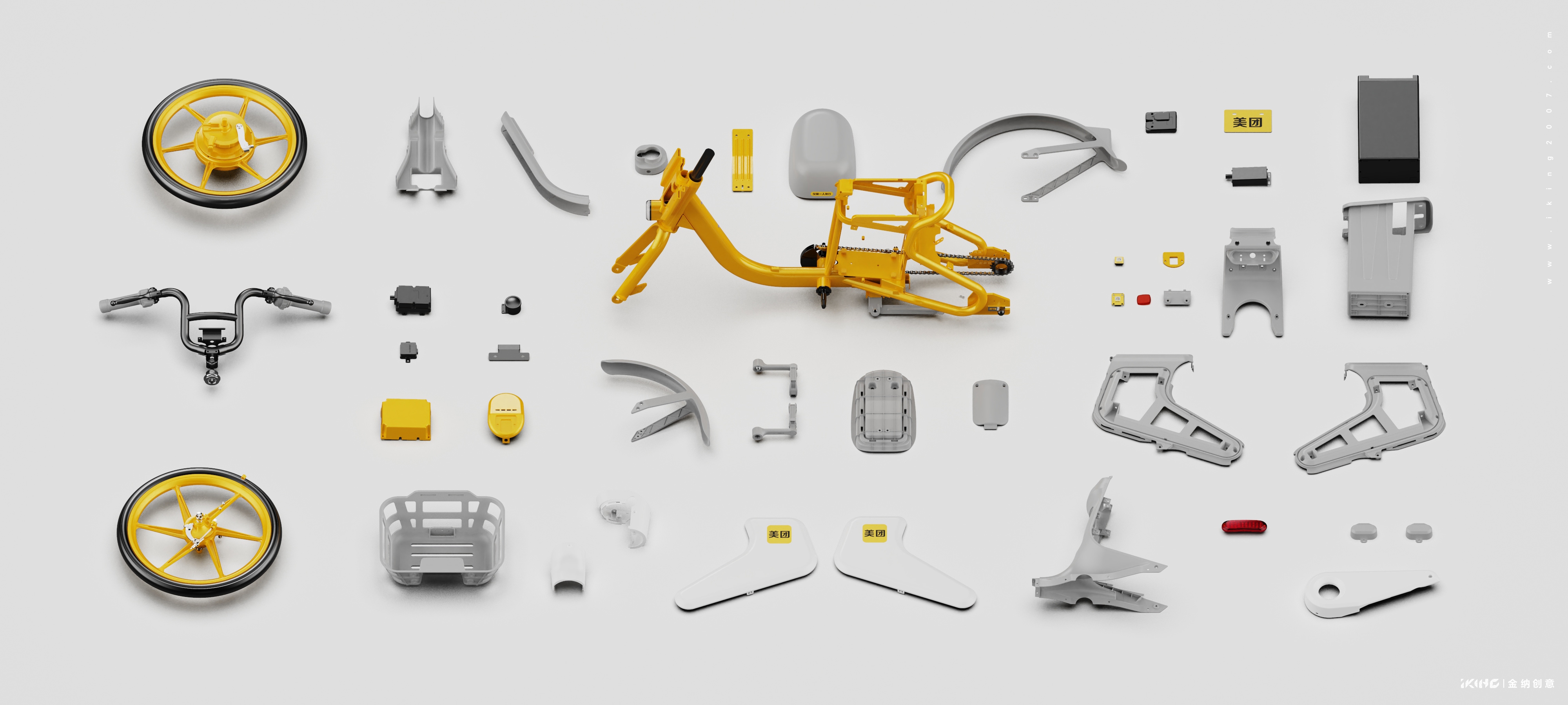 Kinner creative，industrial design，product design，Appearance design，Vehicle design，Electric vehicle design，New national standard electric bicycle，carpooling，