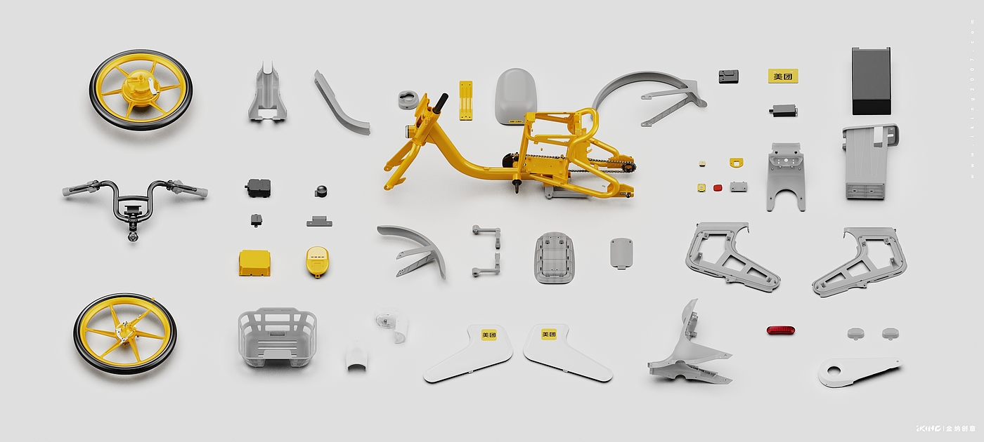Kinner creative，industrial design，product design，Appearance design，Vehicle design，Electric vehicle design，New national standard electric bicycle，carpooling，