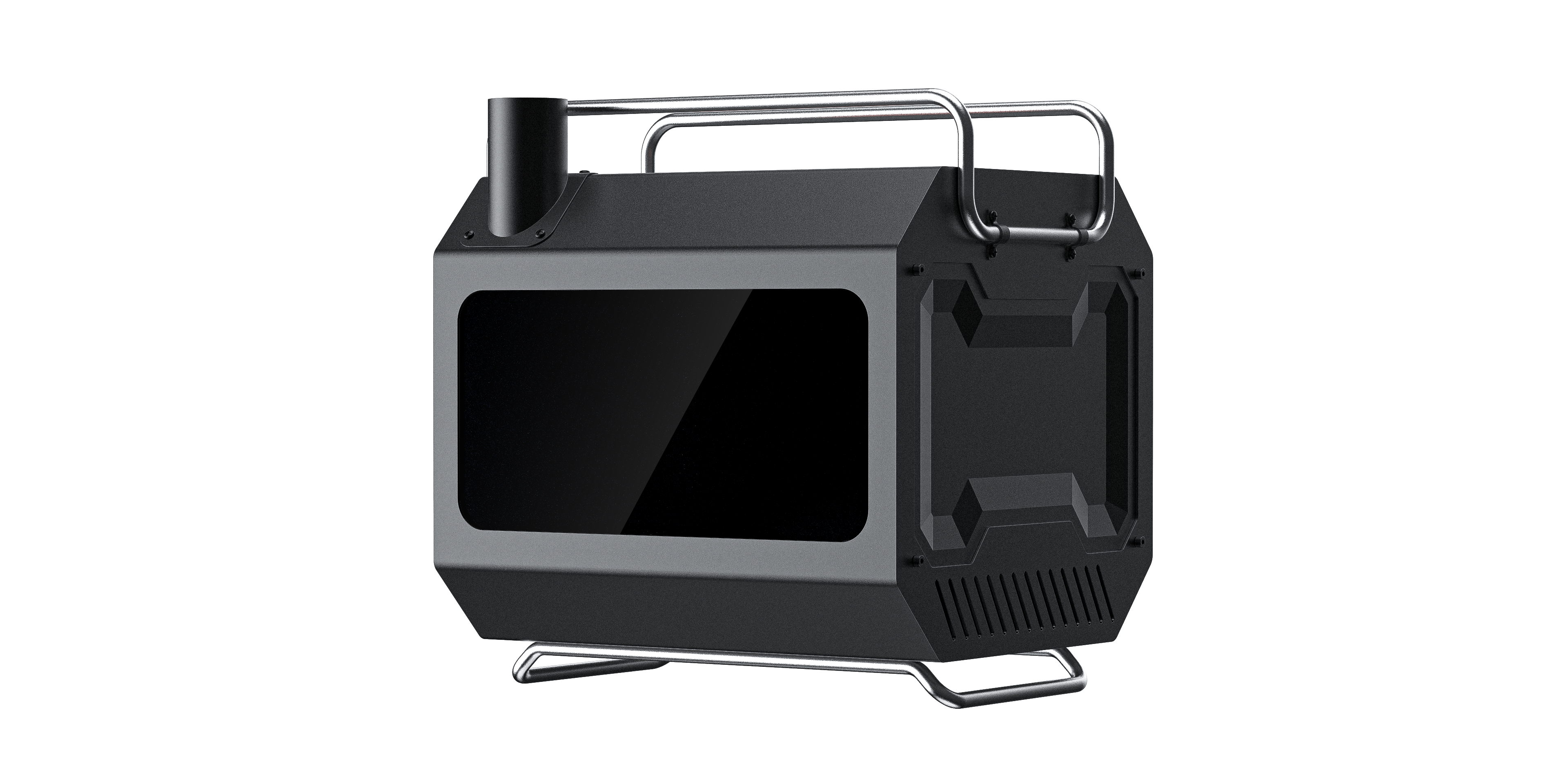 outdoors，baking stove，sheet metal，black，