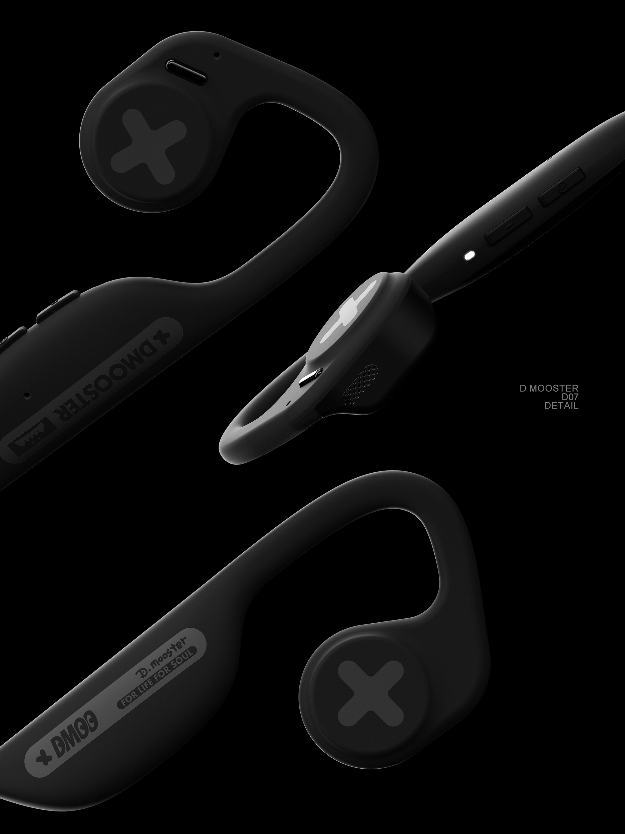 Big Monster，dmooster，Bluetooth headset，headset，Chaopin，industrial design，3c，Electronics，