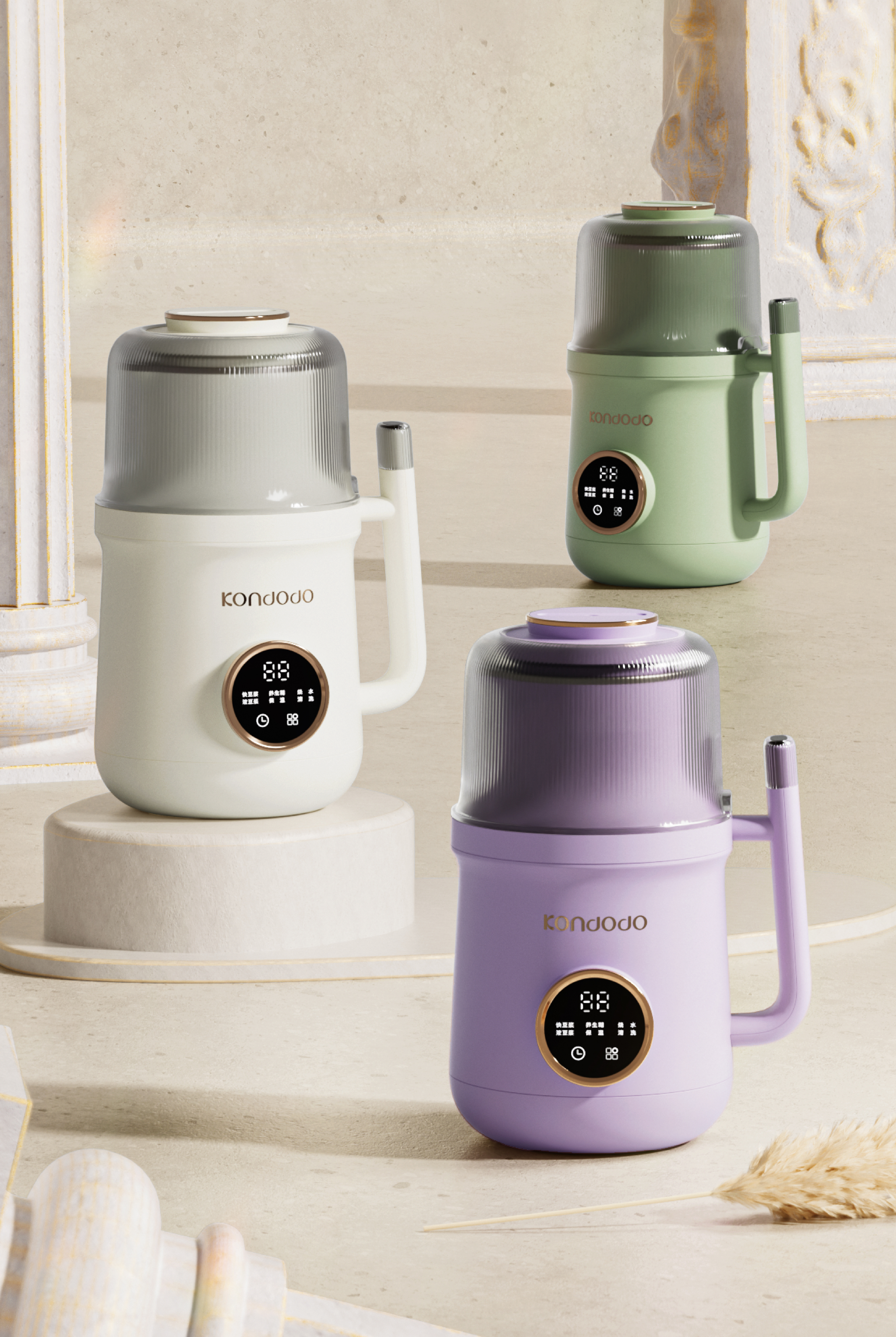 Auxiliary food machine，industrial design，product design，Product strategy，be younger，Soybean Milk machine，small home appliances，Visual design，