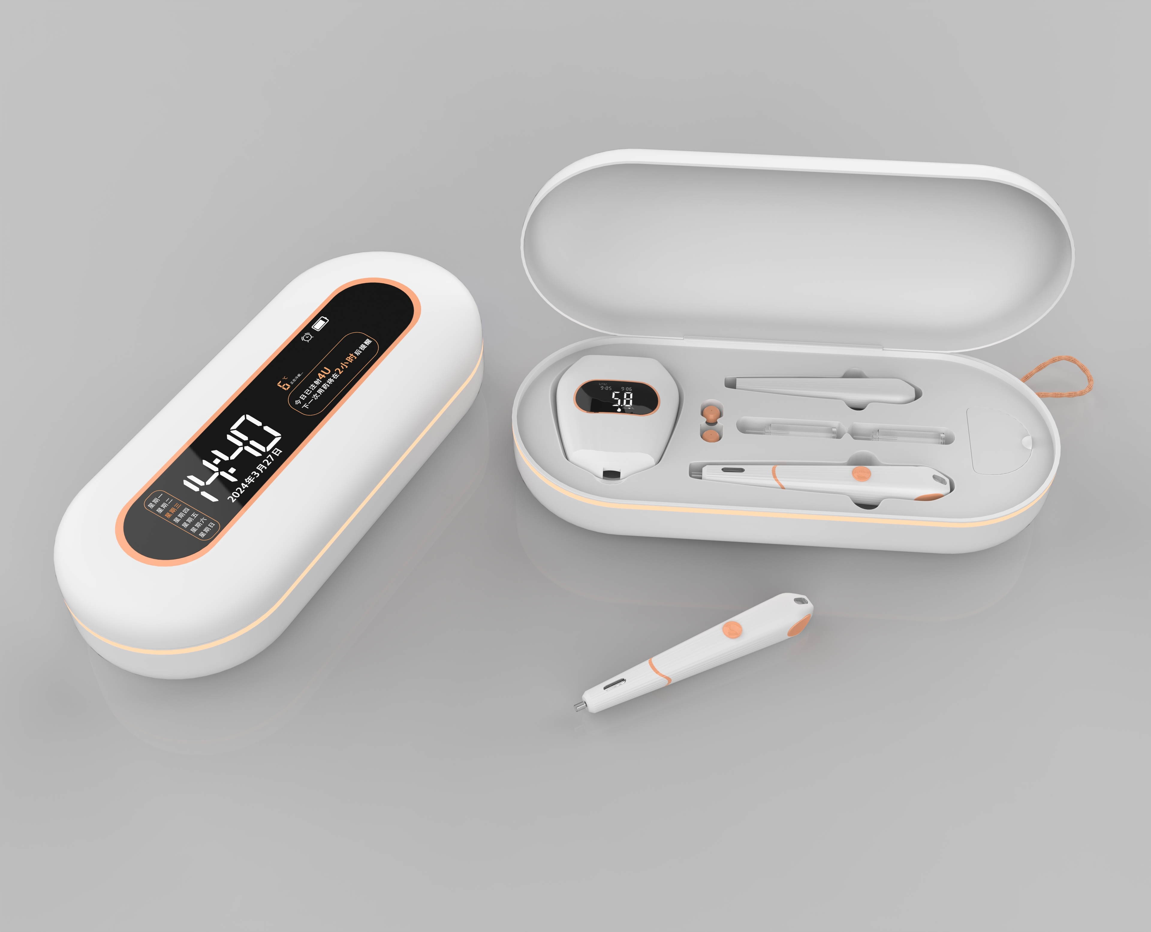 Blood glucose meter，Insulin syringe，Diabetes，Light medical products，Handheld products，