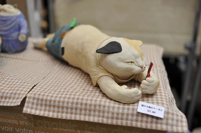 Sculpture，Toy design，Brain hole，lovely，cute pet，lady baby ，Charmingly naive，Clay modeling，Bionics Design ，cat，