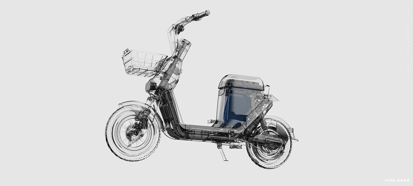 carpooling，Electric vehicle design，New national standard electric bicycle，vehicle，Kinner creative，industrial design，product design，Appearance design，