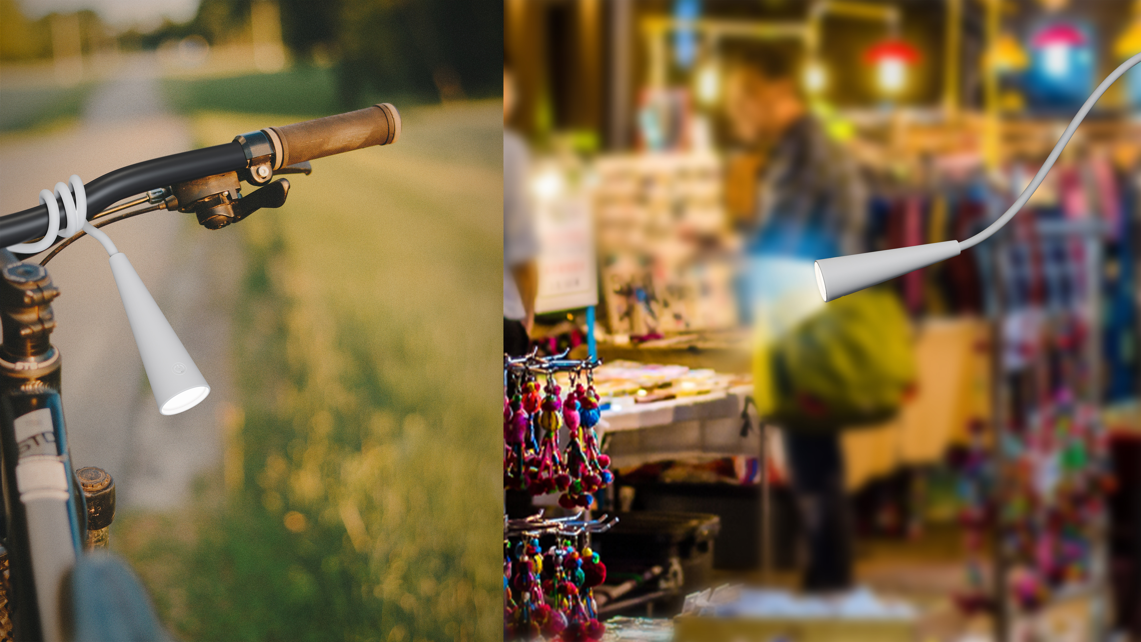 Creative lamp design，multi-function，Flashlight，removable，Easy to carry，Dormitory Artifact，Outdoor camping，Cycling at Night，