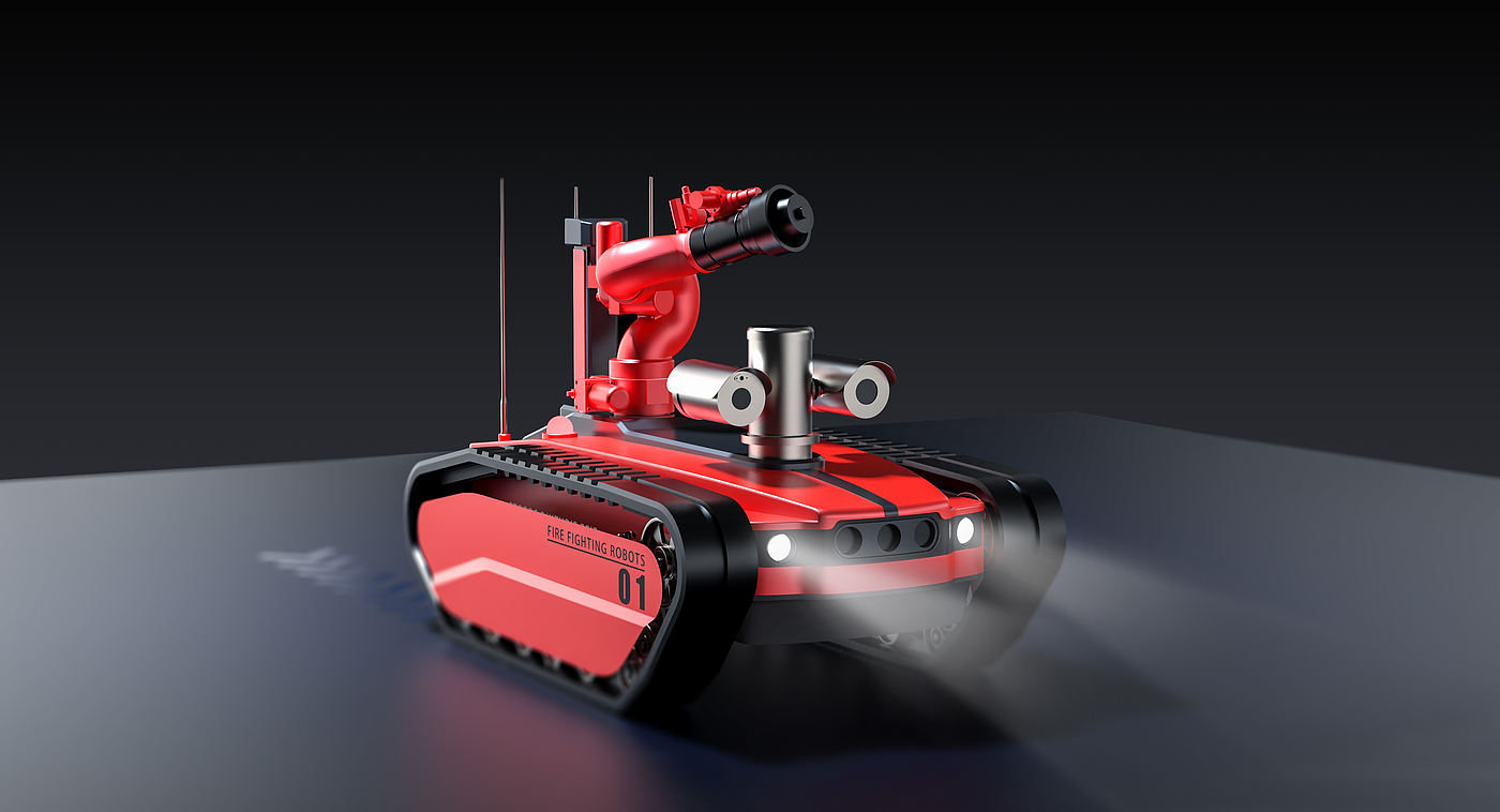 Fire fighting robot，intelligence，Sheet metal equipment，Sense of science and technology，