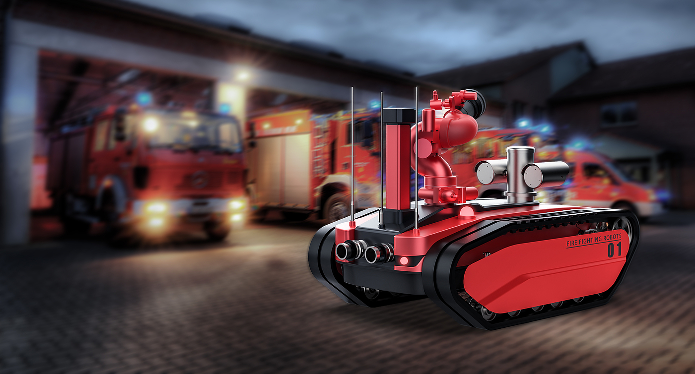 Fire fighting robot，intelligence，Sheet metal equipment，Sense of science and technology，