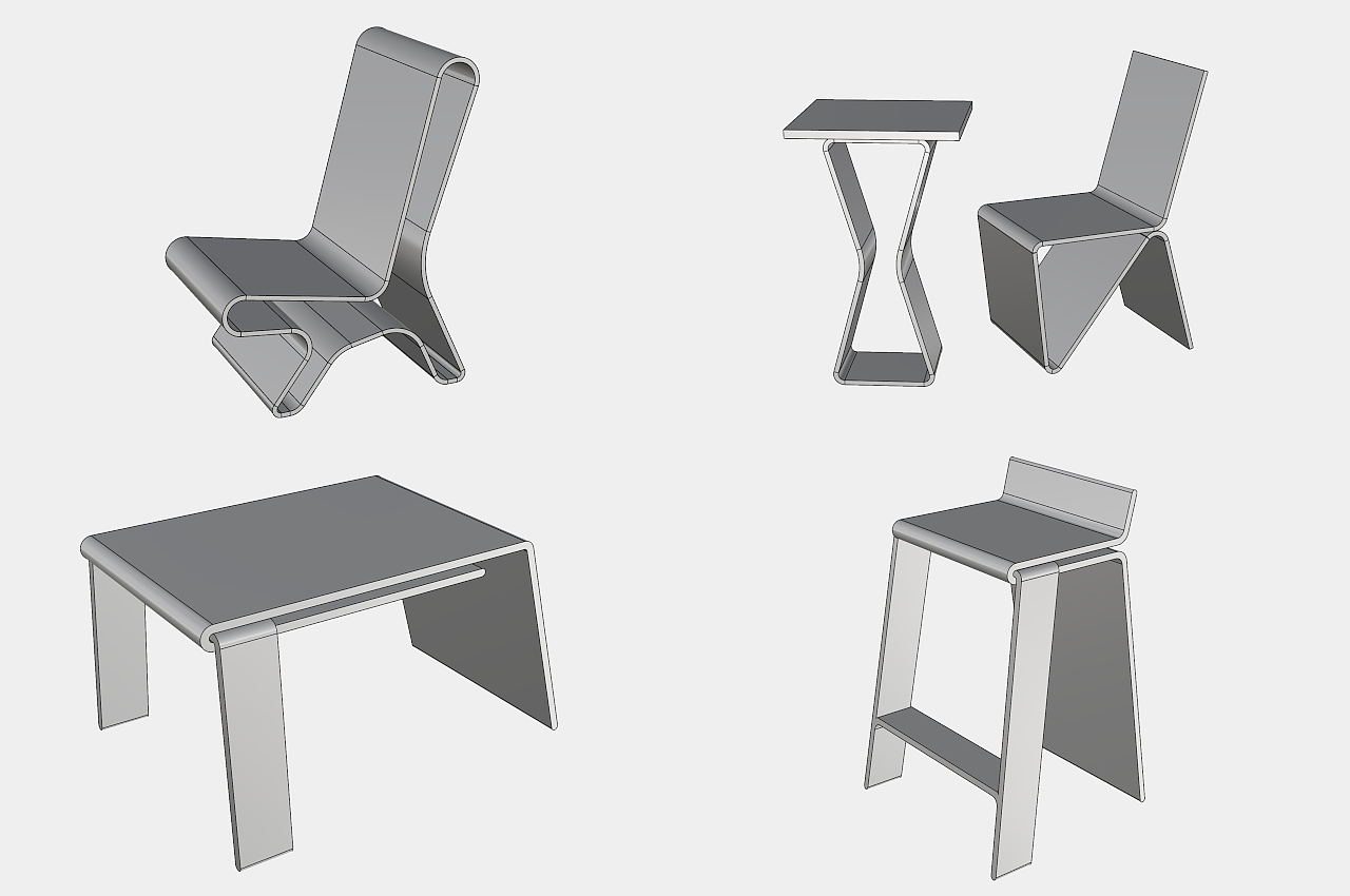 assemble，Som Chair，plastic recycling，Memphis Milano，