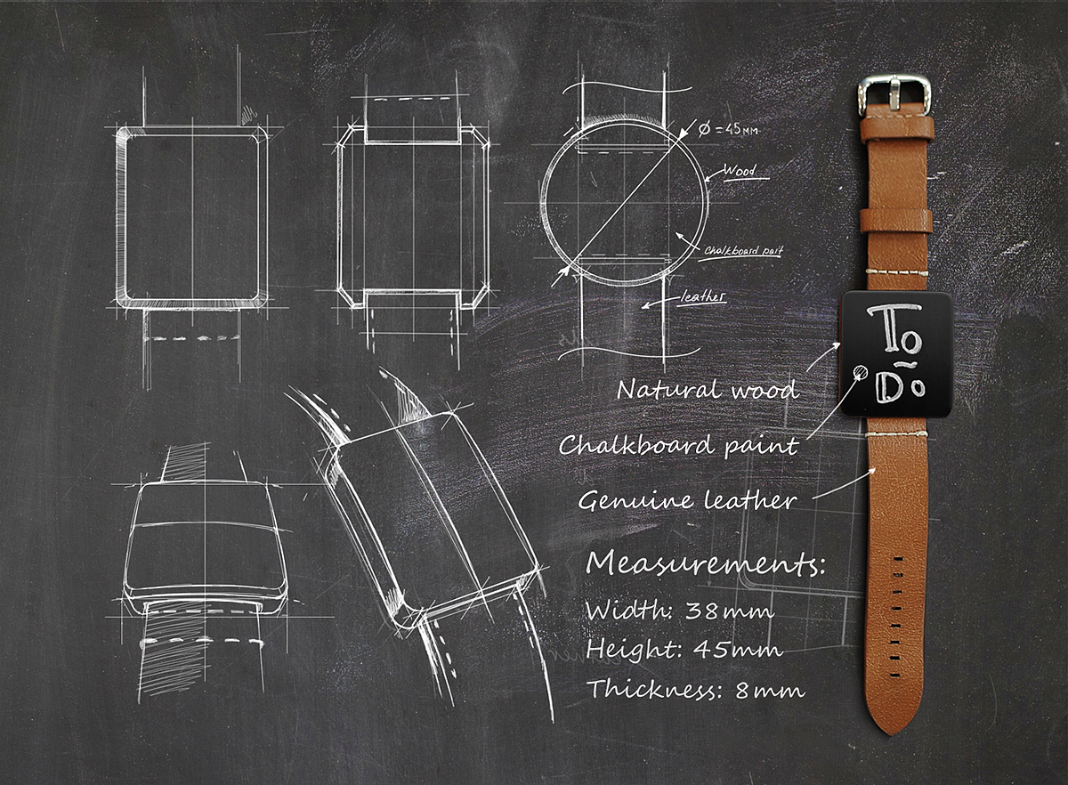 产品设计，创意，备忘录，手表，