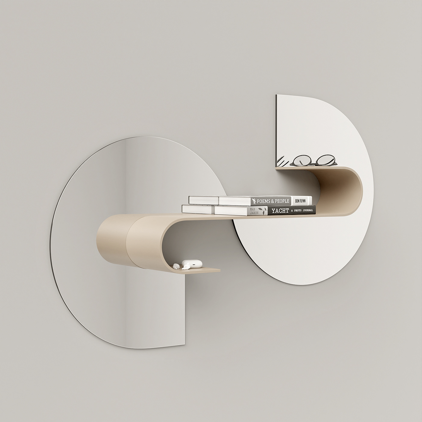 WAVE，furniture，mirror，Shelf，