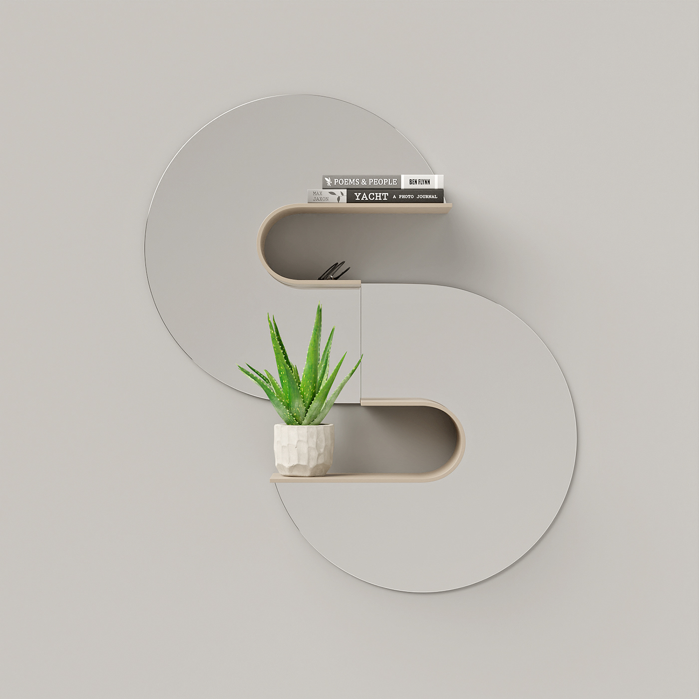 WAVE，furniture，mirror，Shelf，