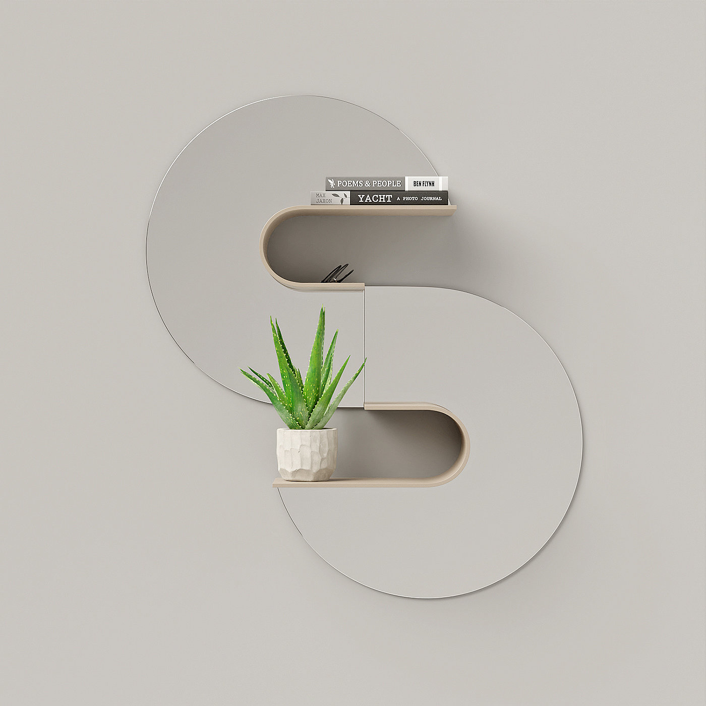 WAVE，furniture，mirror，Shelf，