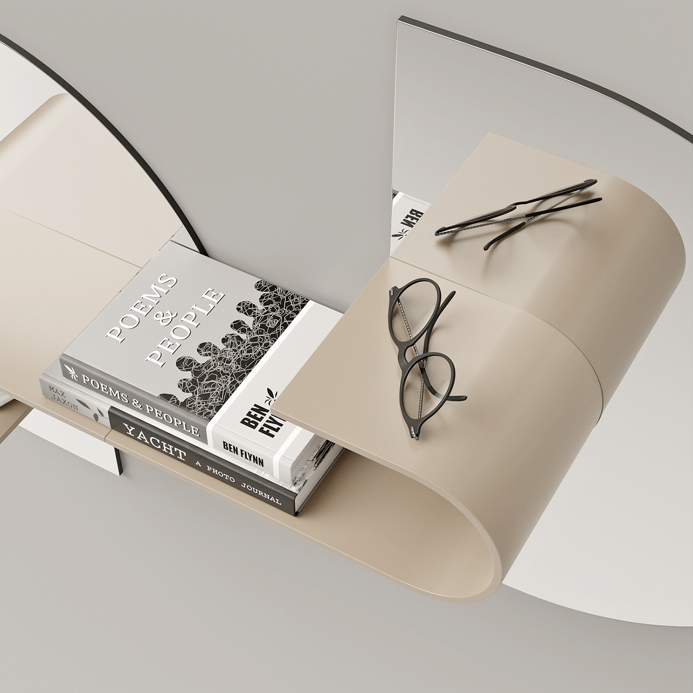 WAVE，furniture，mirror，Shelf，