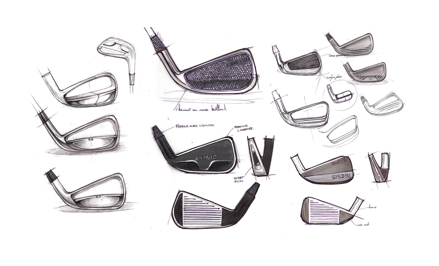 Inesis，golf club，outdoors，product design，