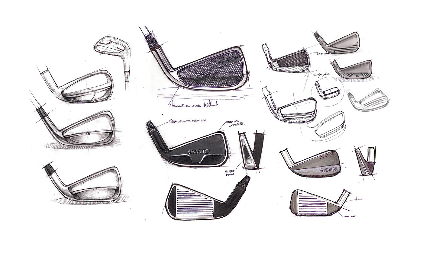 Inesis，golf club，outdoors，product design，