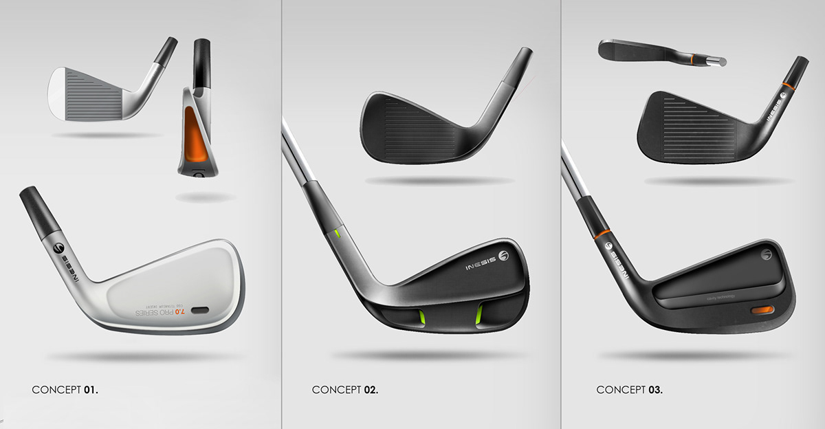 Inesis，golf club，outdoors，product design，