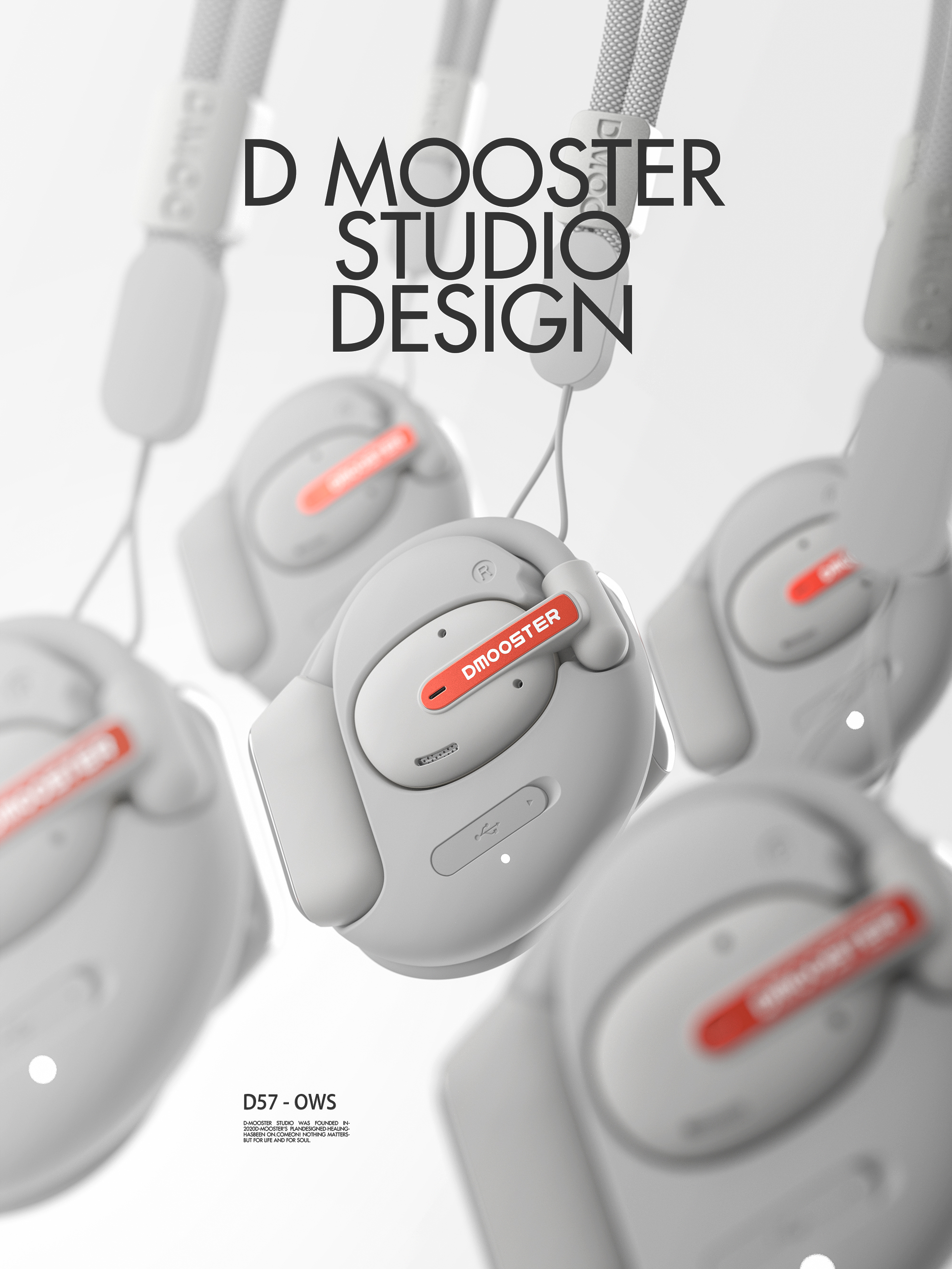 Big Monster，dmooster，Bluetooth headset，ows，industrial design，headset，Chaopin，IP，