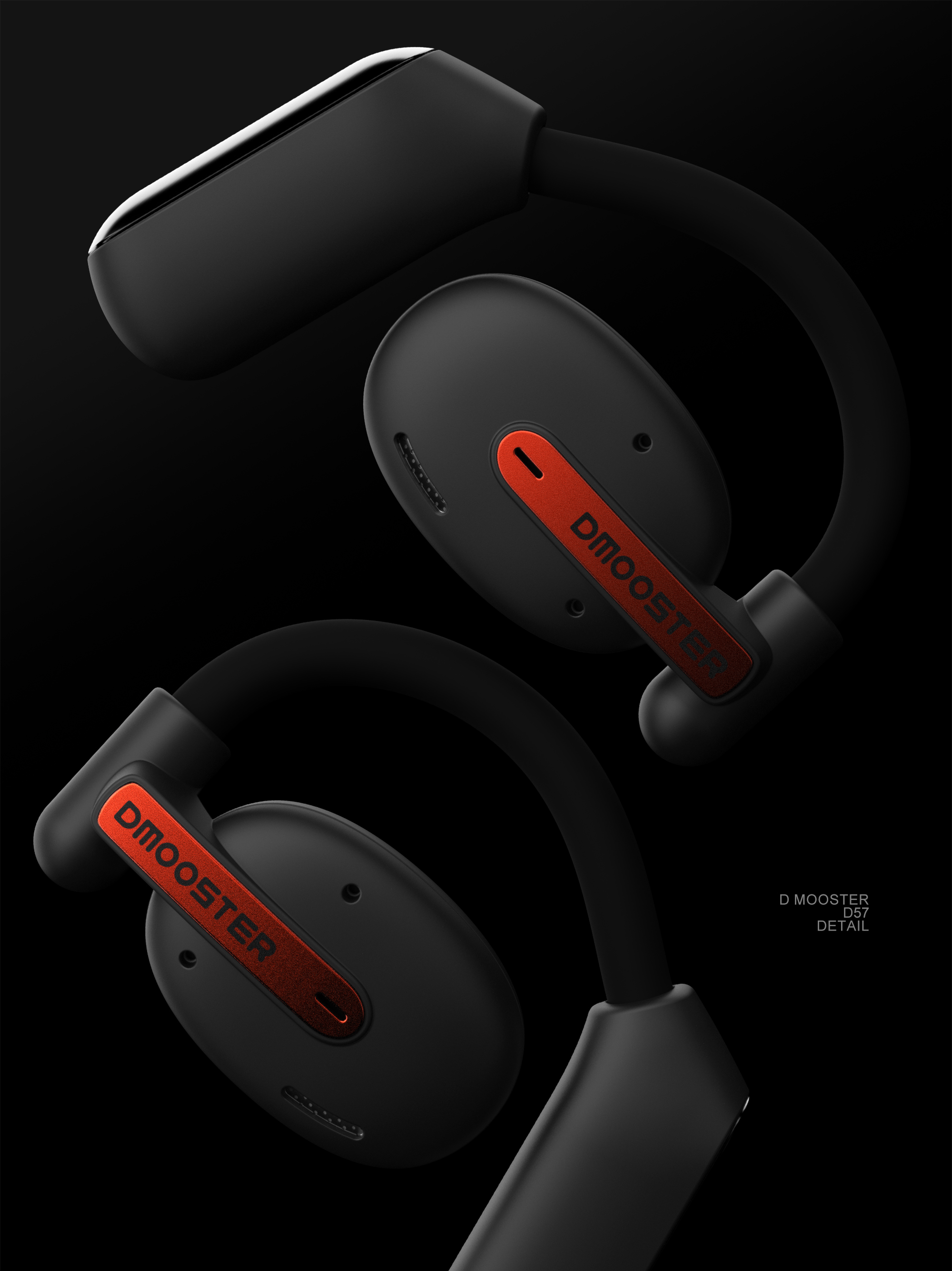 Big Monster，dmooster，Bluetooth headset，ows，industrial design，headset，Chaopin，IP，