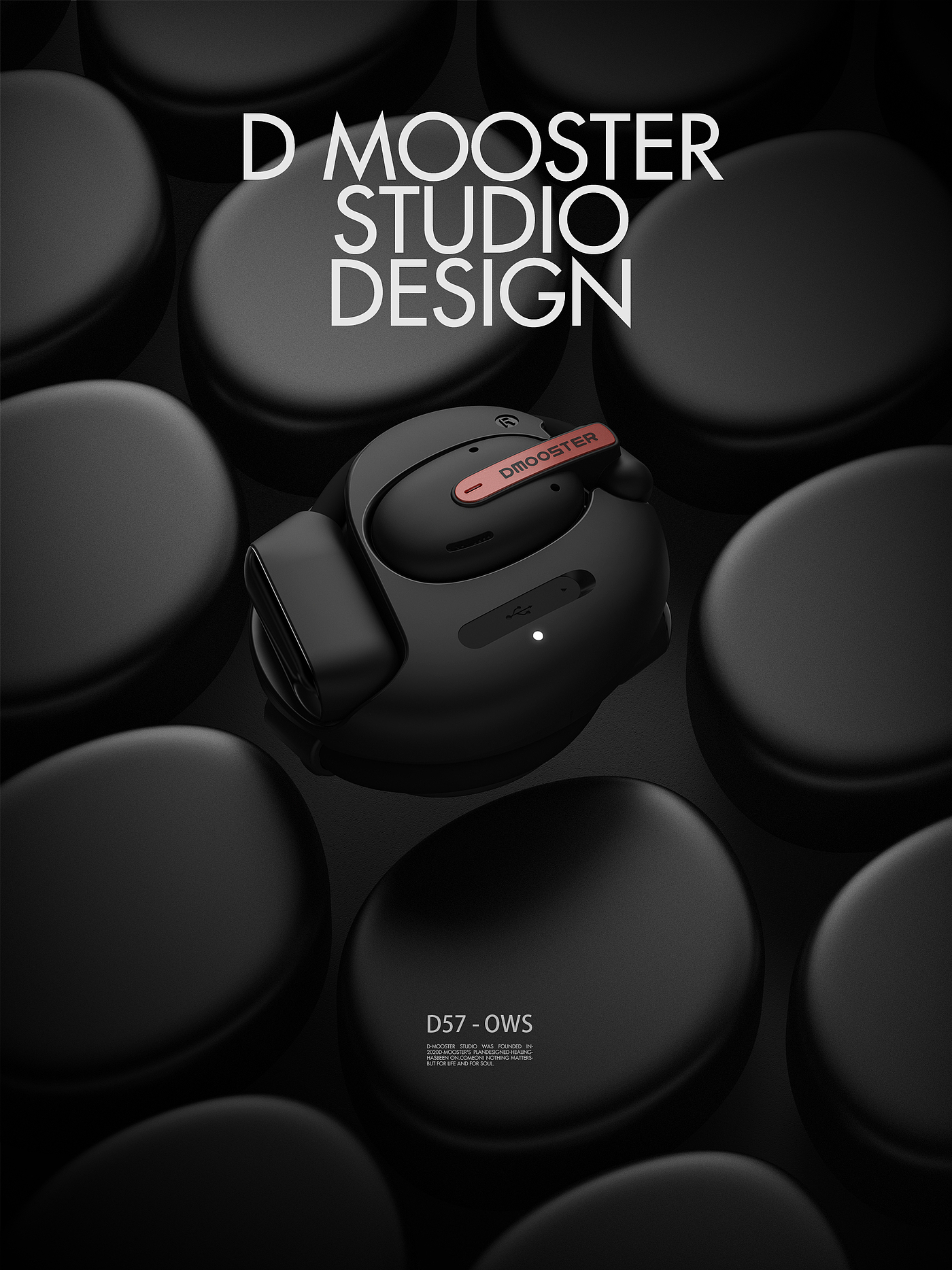 Big Monster，dmooster，Bluetooth headset，ows，industrial design，headset，Chaopin，IP，