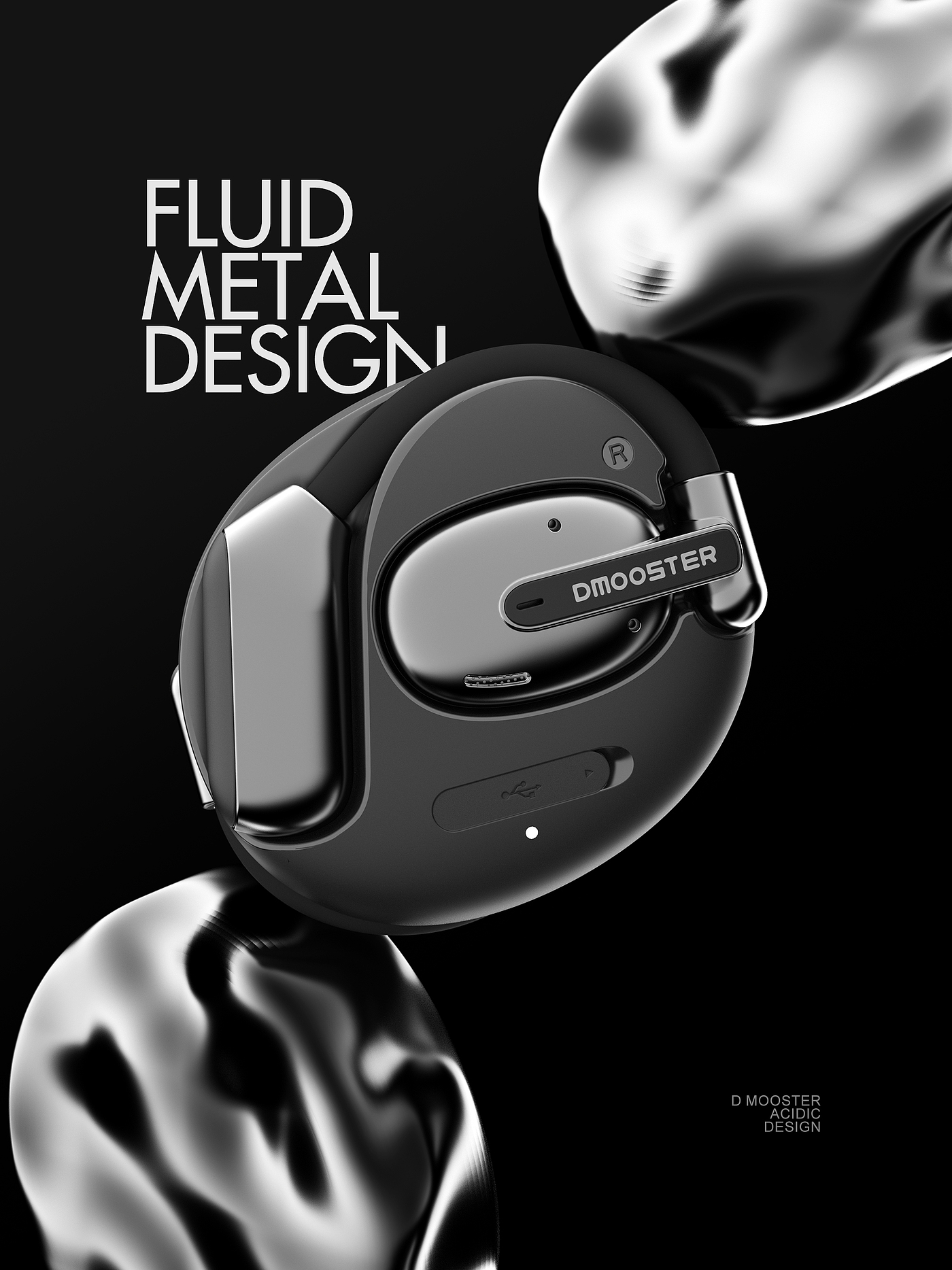 Big Monster，dmooster，Bluetooth headset，ows，industrial design，headset，Chaopin，IP，