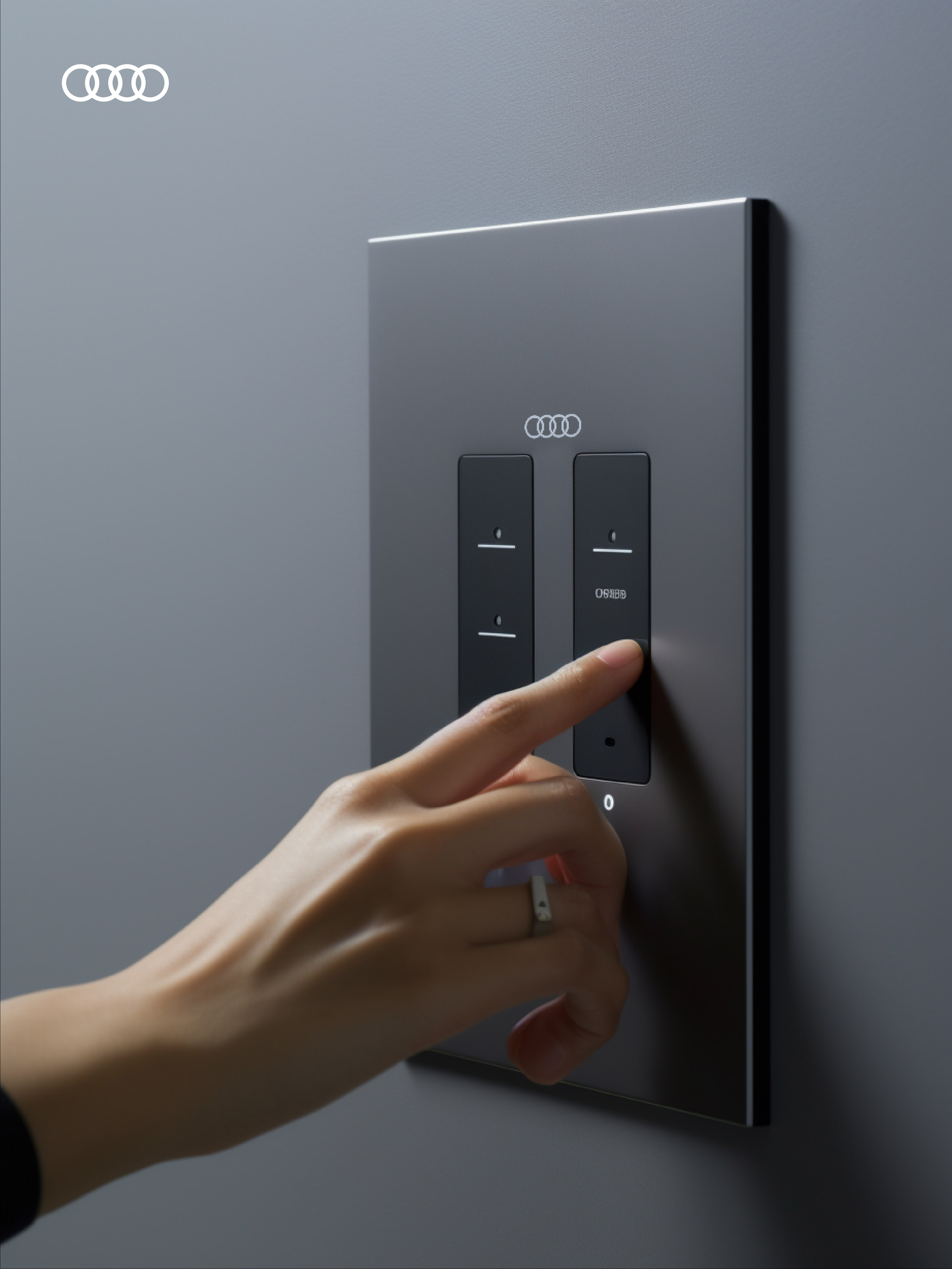 Smart home，switch，panel，AIGC，conceptual design，Appearance design，household electrical appliances，