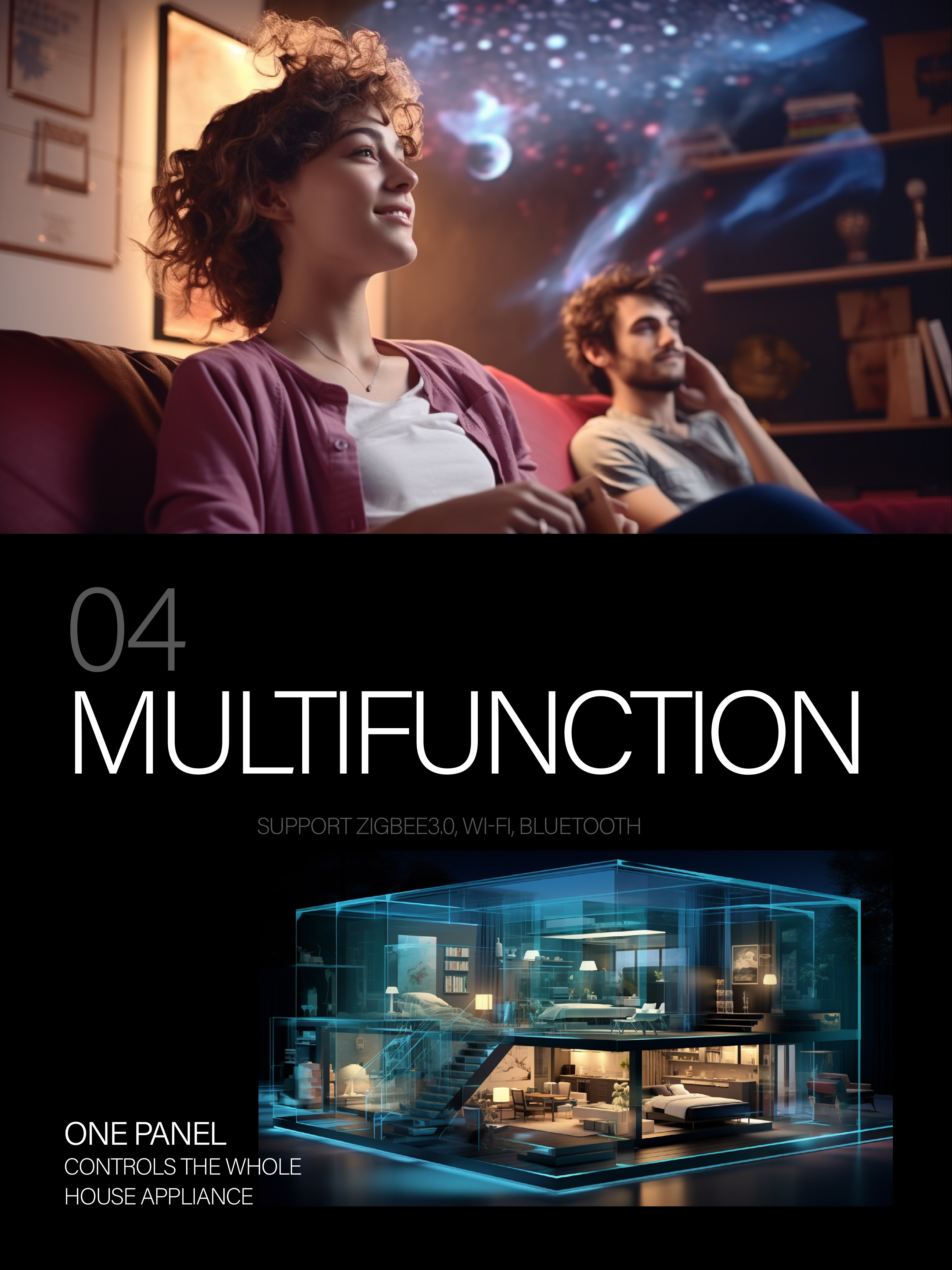 Smart home，switch，panel，AIGC，conceptual design，Appearance design，household electrical appliances，