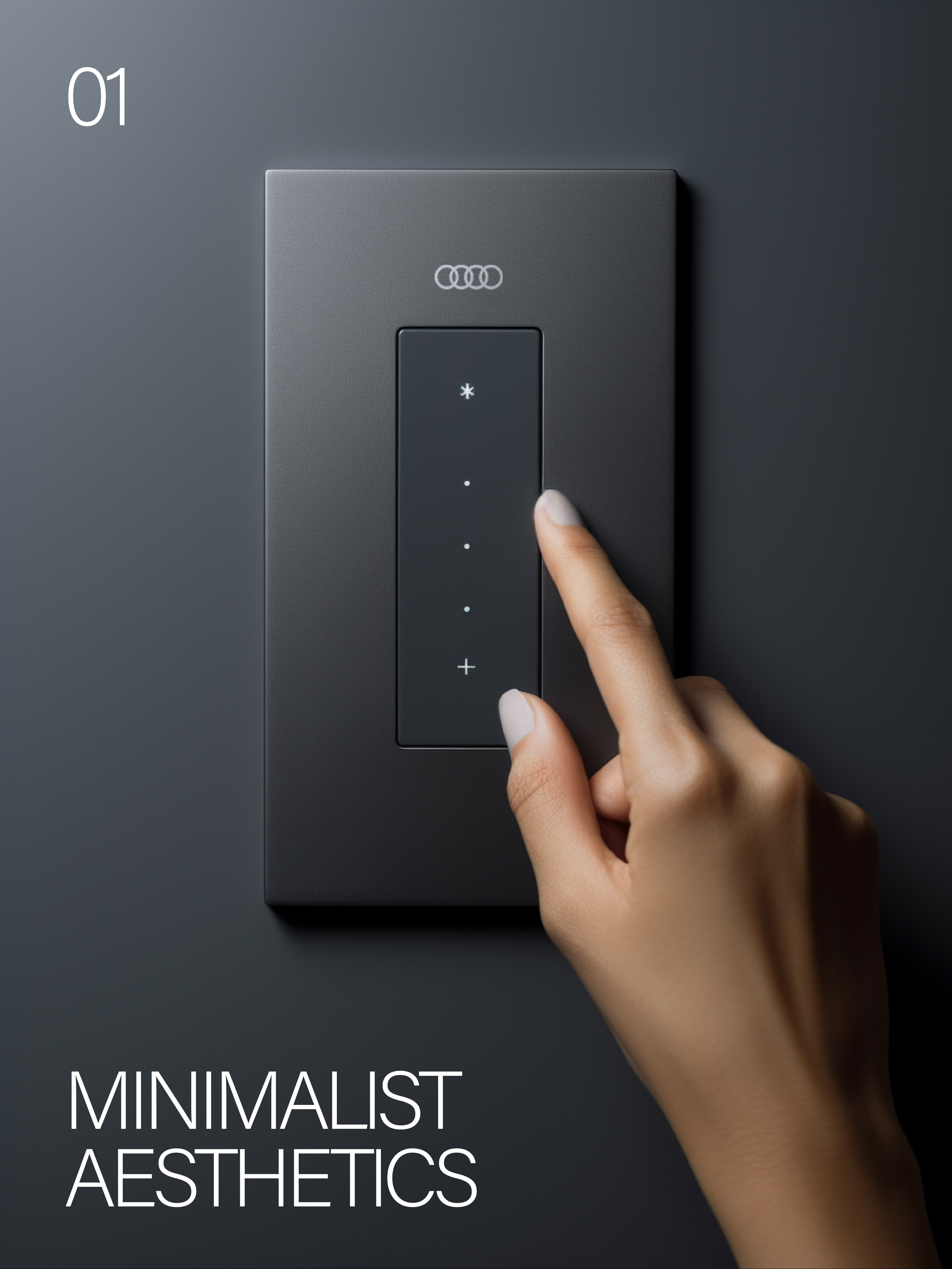 Smart home，switch，panel，AIGC，conceptual design，Appearance design，household electrical appliances，