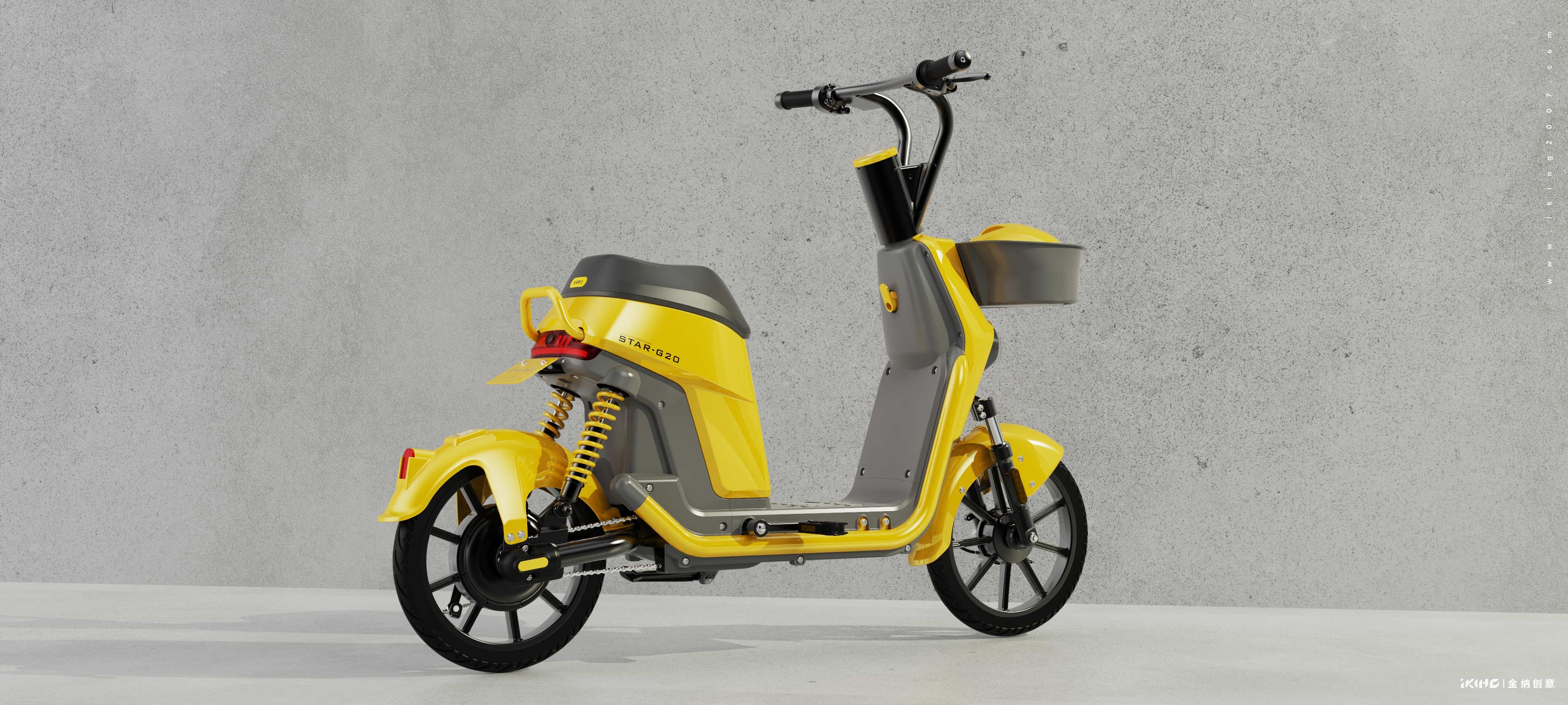 Two wheeled vehicle design，Product appearance design，Vehicle design，KINA INDUSTRIAL DESIGN，Kinner creative，