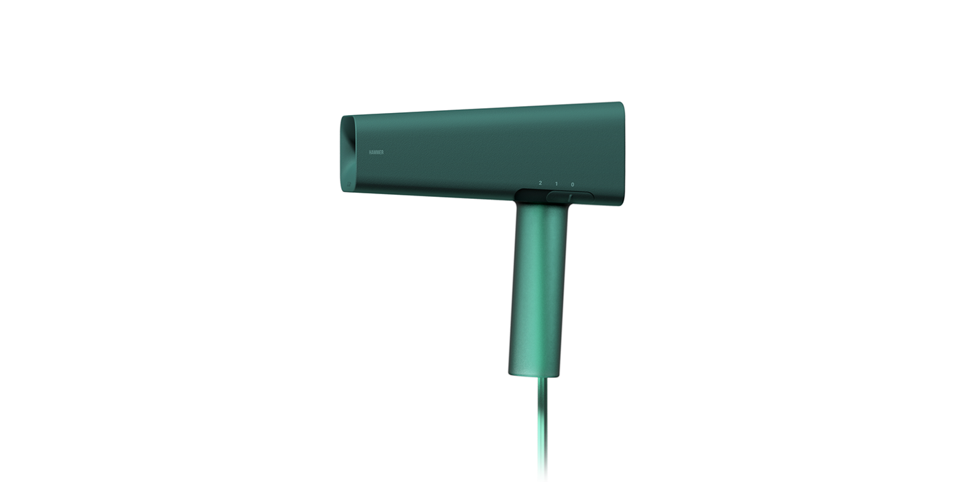 industrial design，product design，hair drier，HAMMER，