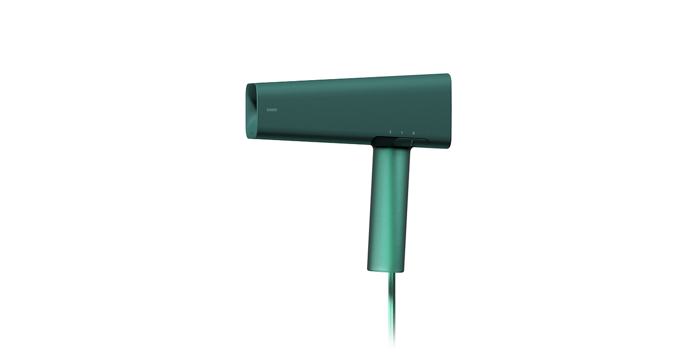 industrial design，product design，hair drier，HAMMER，