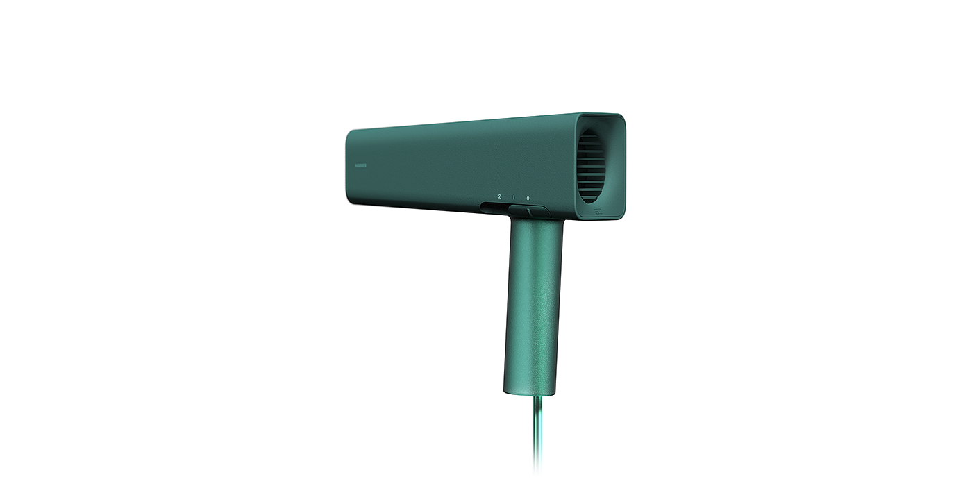 industrial design，product design，hair drier，HAMMER，