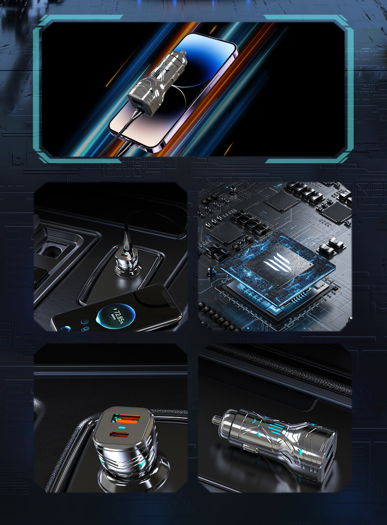 Car charger，Charger，Charging head，Intelligent Electronics，Digital intelligence，Electronics，3C digital，The cigarette lighter，