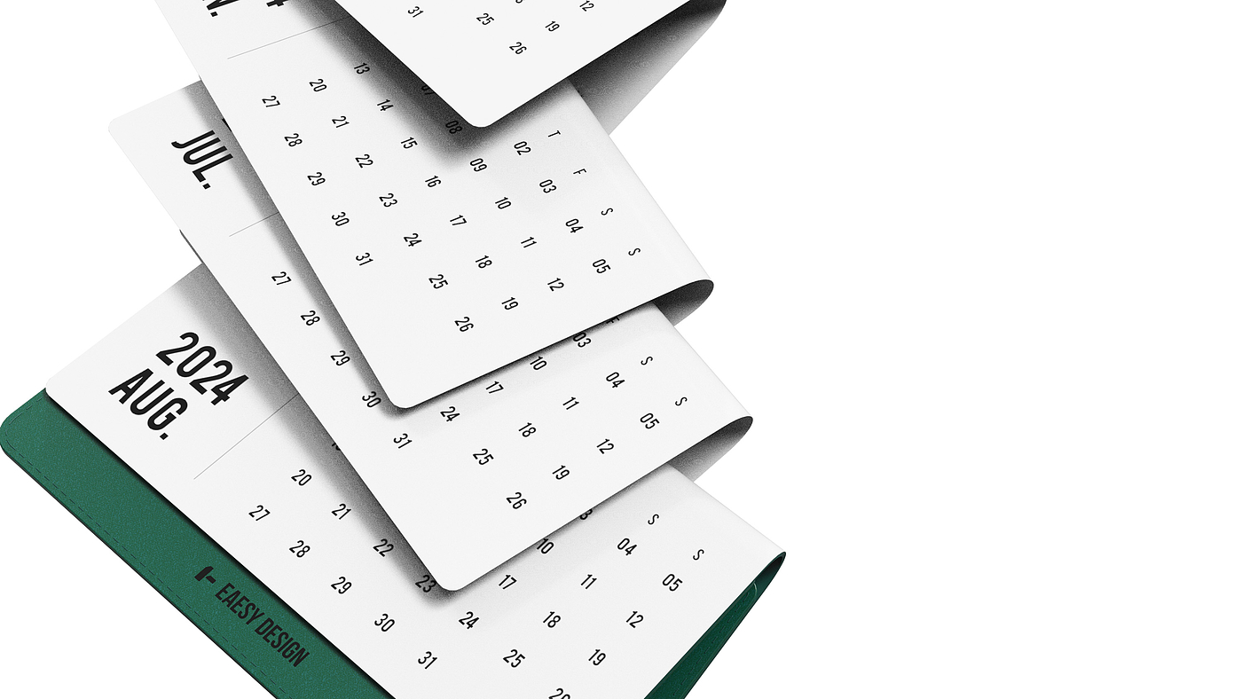 industrial design，Appearance design，Stationery，calendar，Desk calendar，studio，