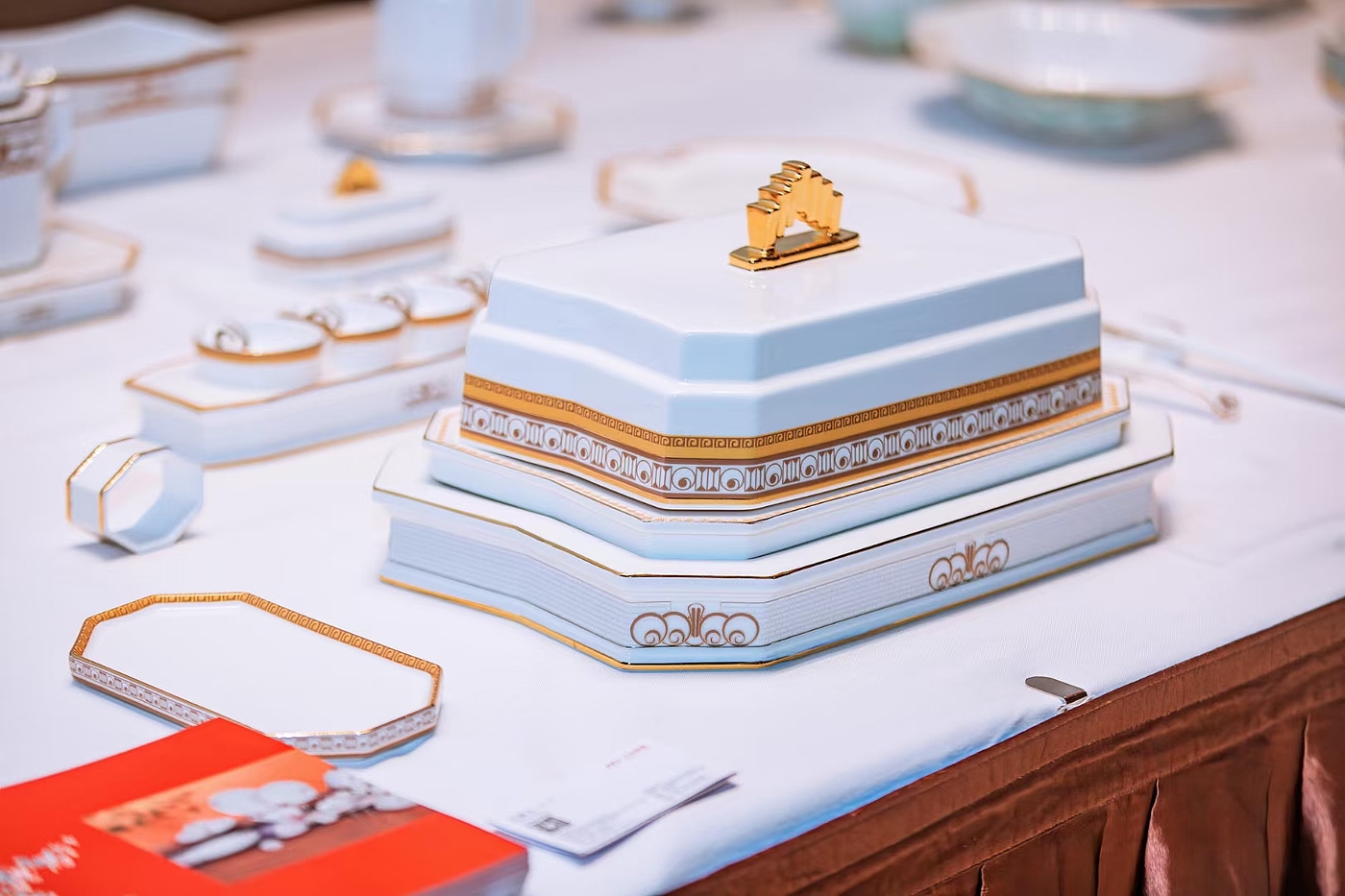 State Banquet Tableware，Ceramic design，3D Proofing，Hotel customization，
