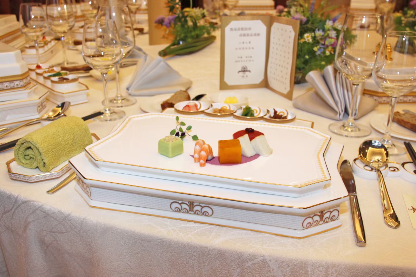 State Banquet Tableware，Ceramic design，3D Proofing，Hotel customization，