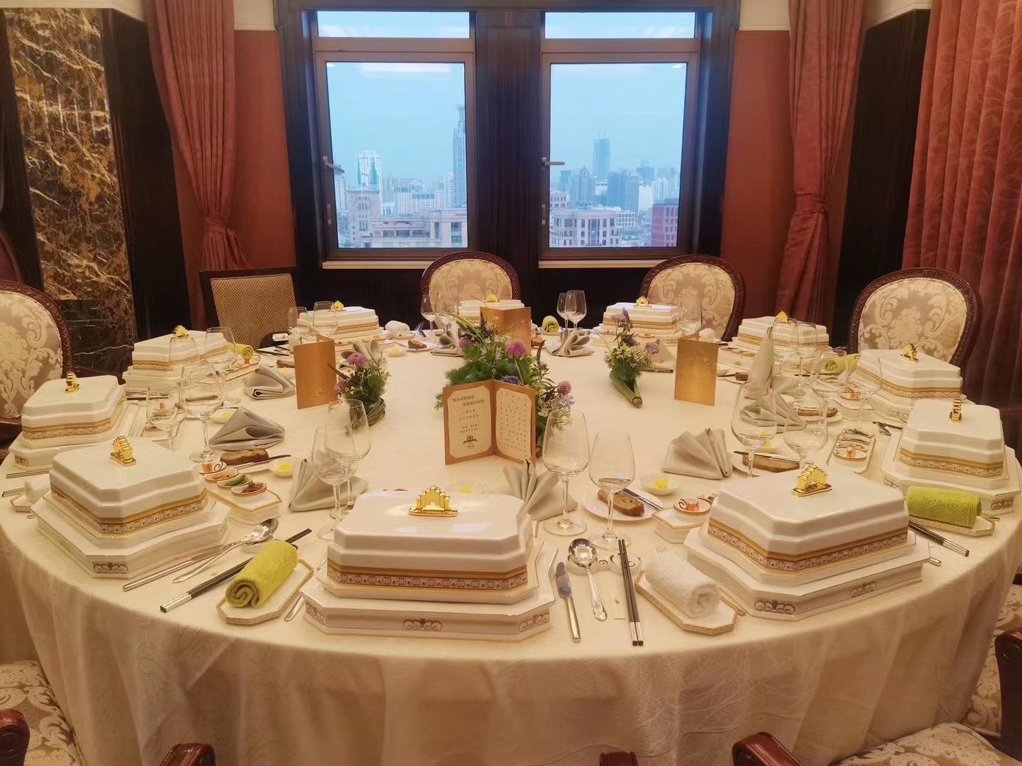 State Banquet Tableware，Ceramic design，3D Proofing，Hotel customization，