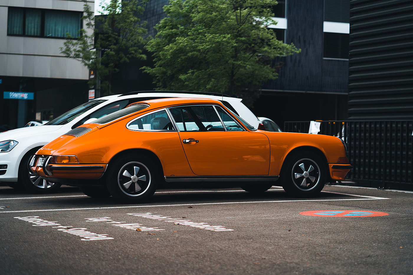 porsche，Porsche，orange，Zurich，Sports car，