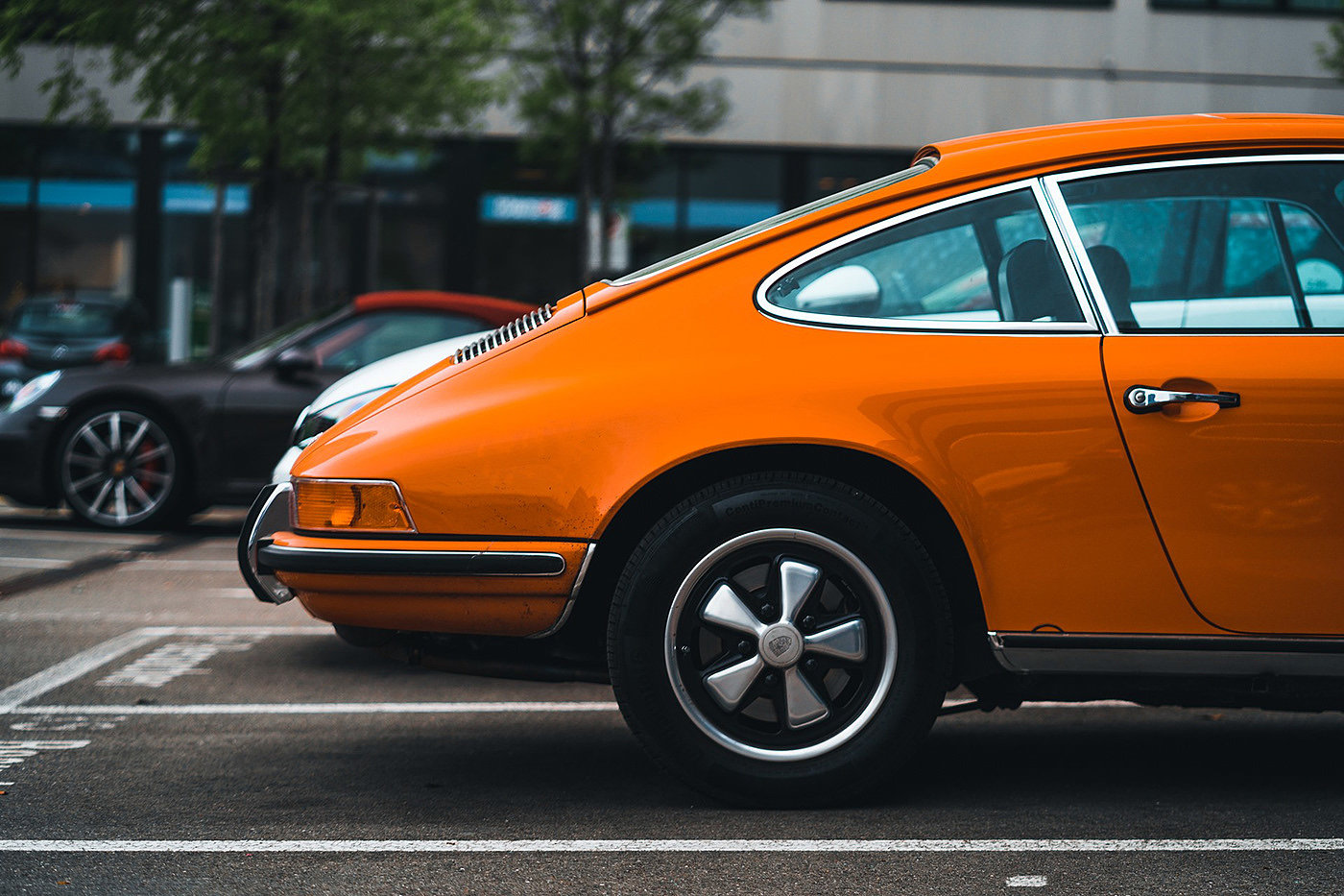 porsche，Porsche，orange，Zurich，Sports car，