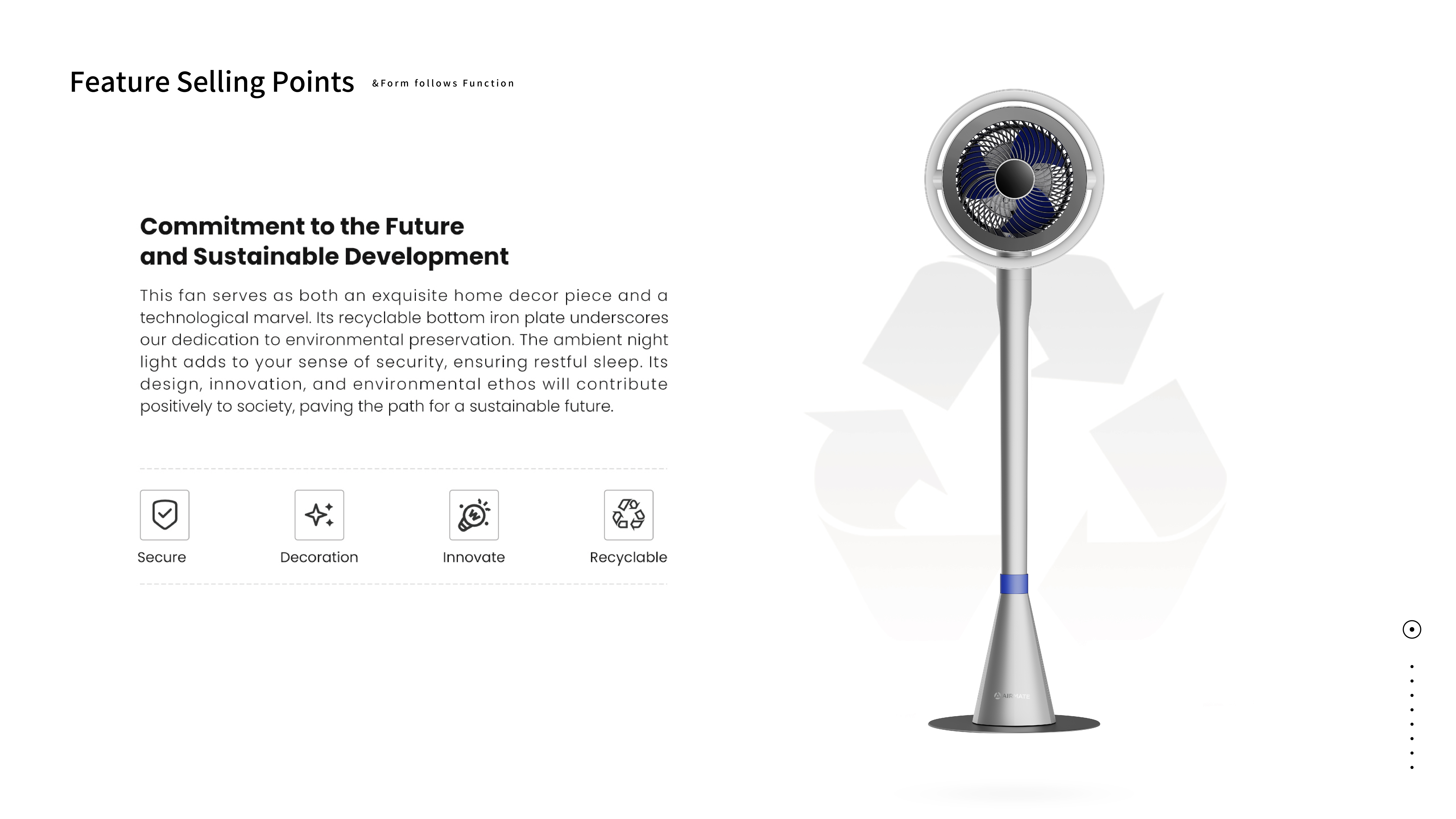 Circulation fan，airmate ，Atmosphere lamp，Fan，geometry，Simplicity，wind，