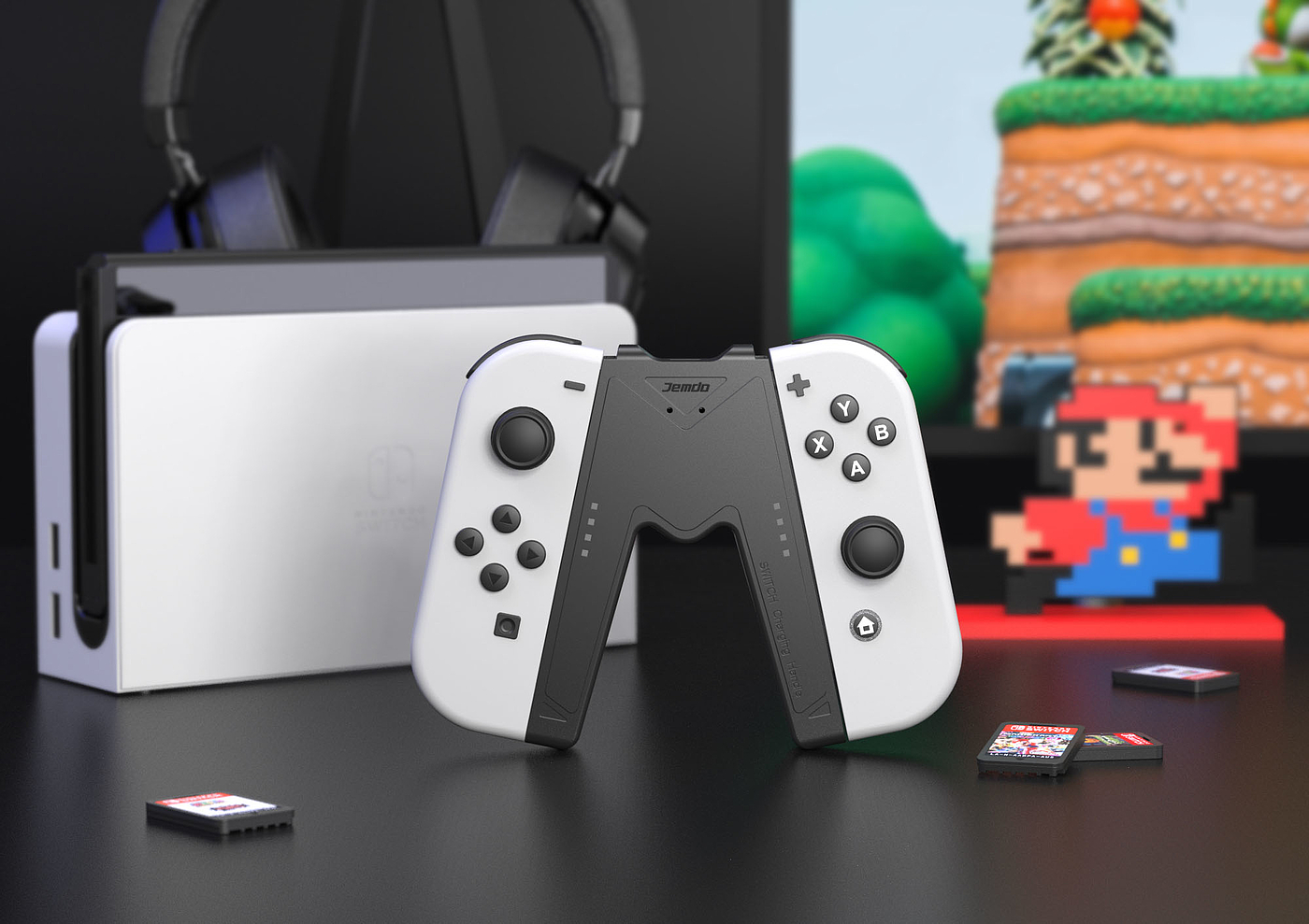 Nintendo switch，Game accessories，Charging grip，ID design，Appearance design，Mario Element，