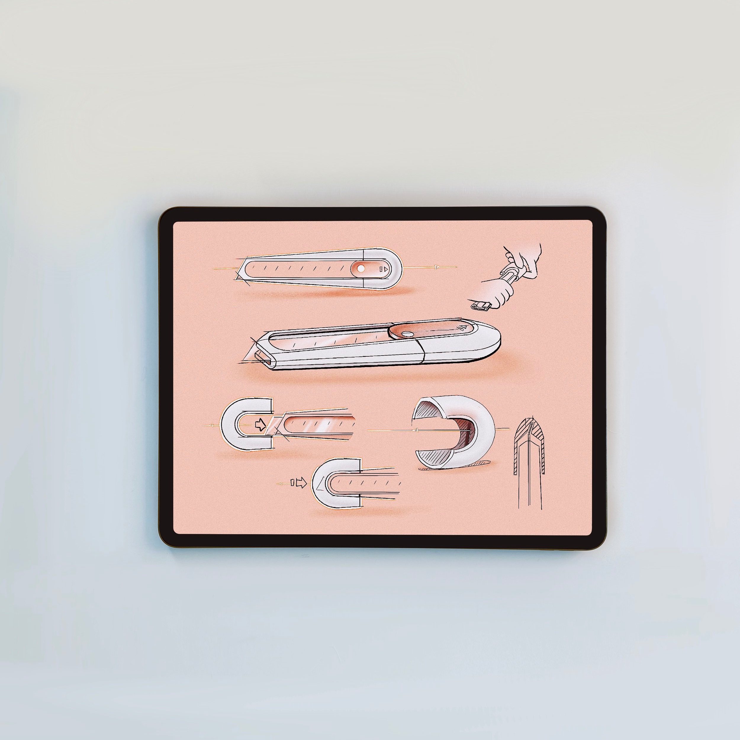 Sharp Knife，Model，product design，