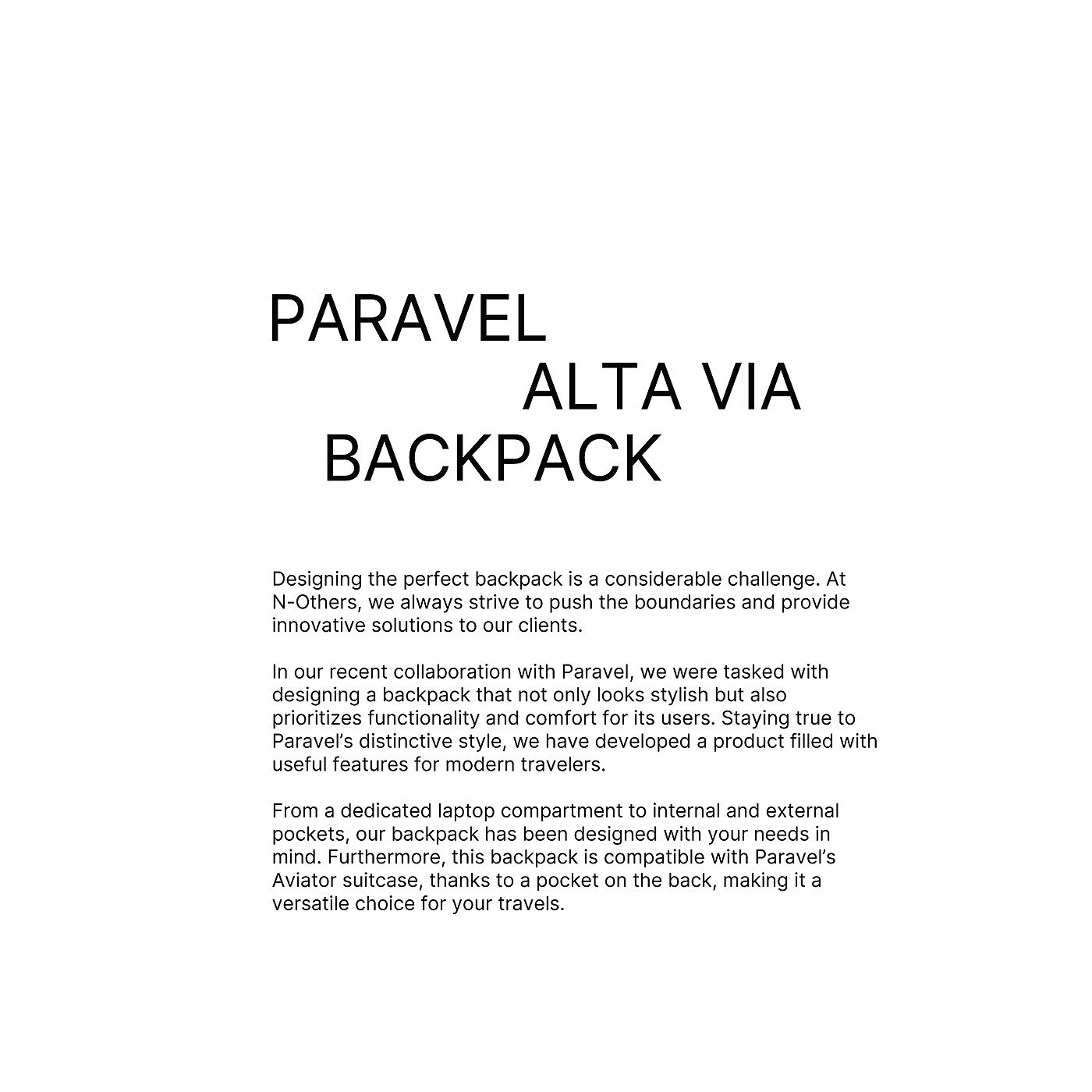 knapsack，Outdoor equipment，originality，Paravel，