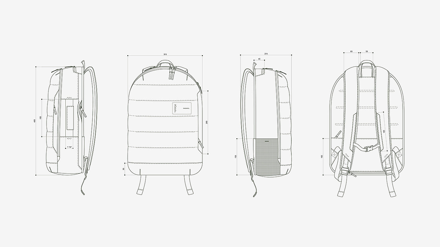 knapsack，Outdoor equipment，originality，Paravel，
