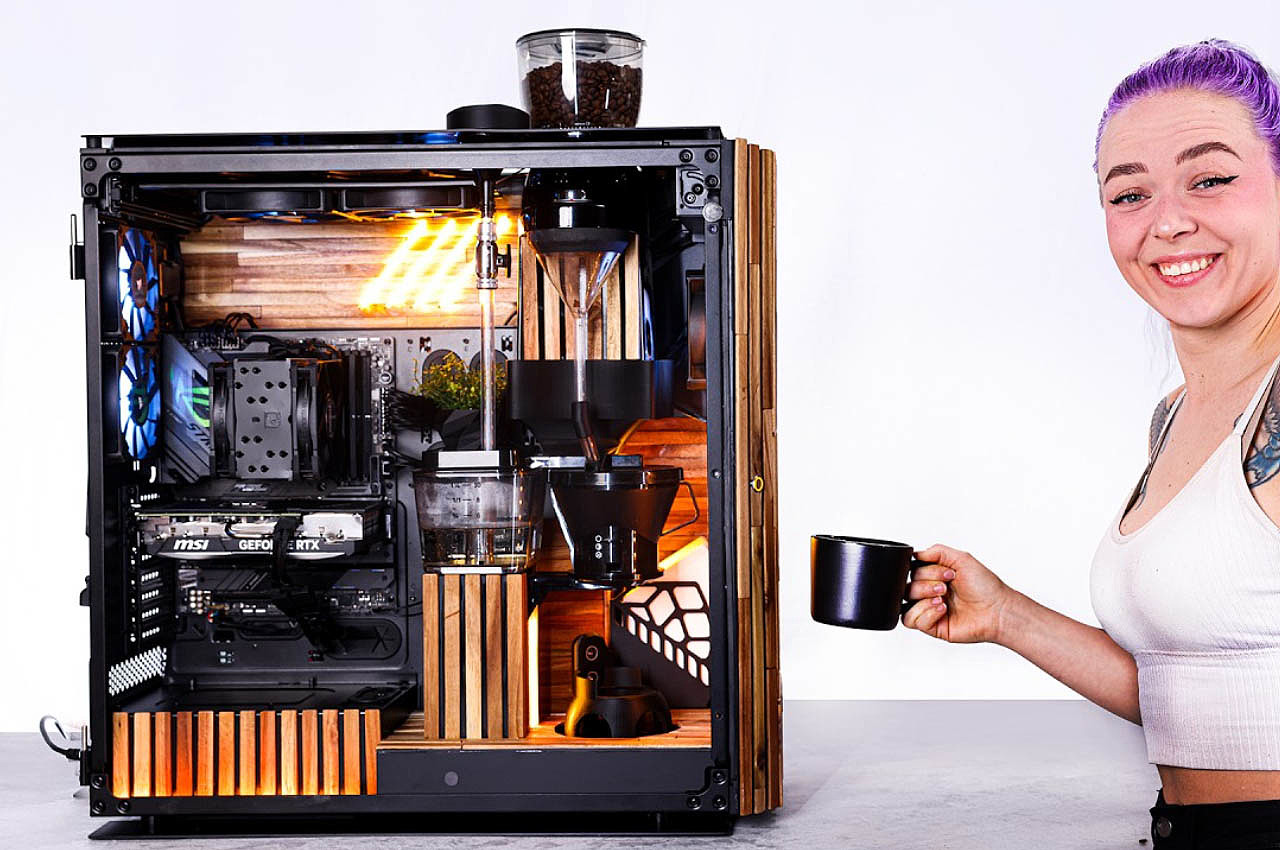 Coffee machine，originality，PC chassis coffee machine，Kitchen appliances，