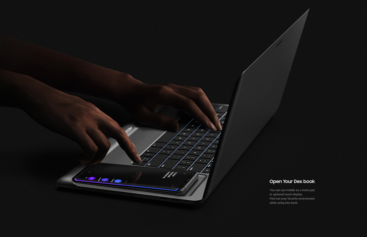 Samsung，Dex Book，interactive，Mobile support，pc，