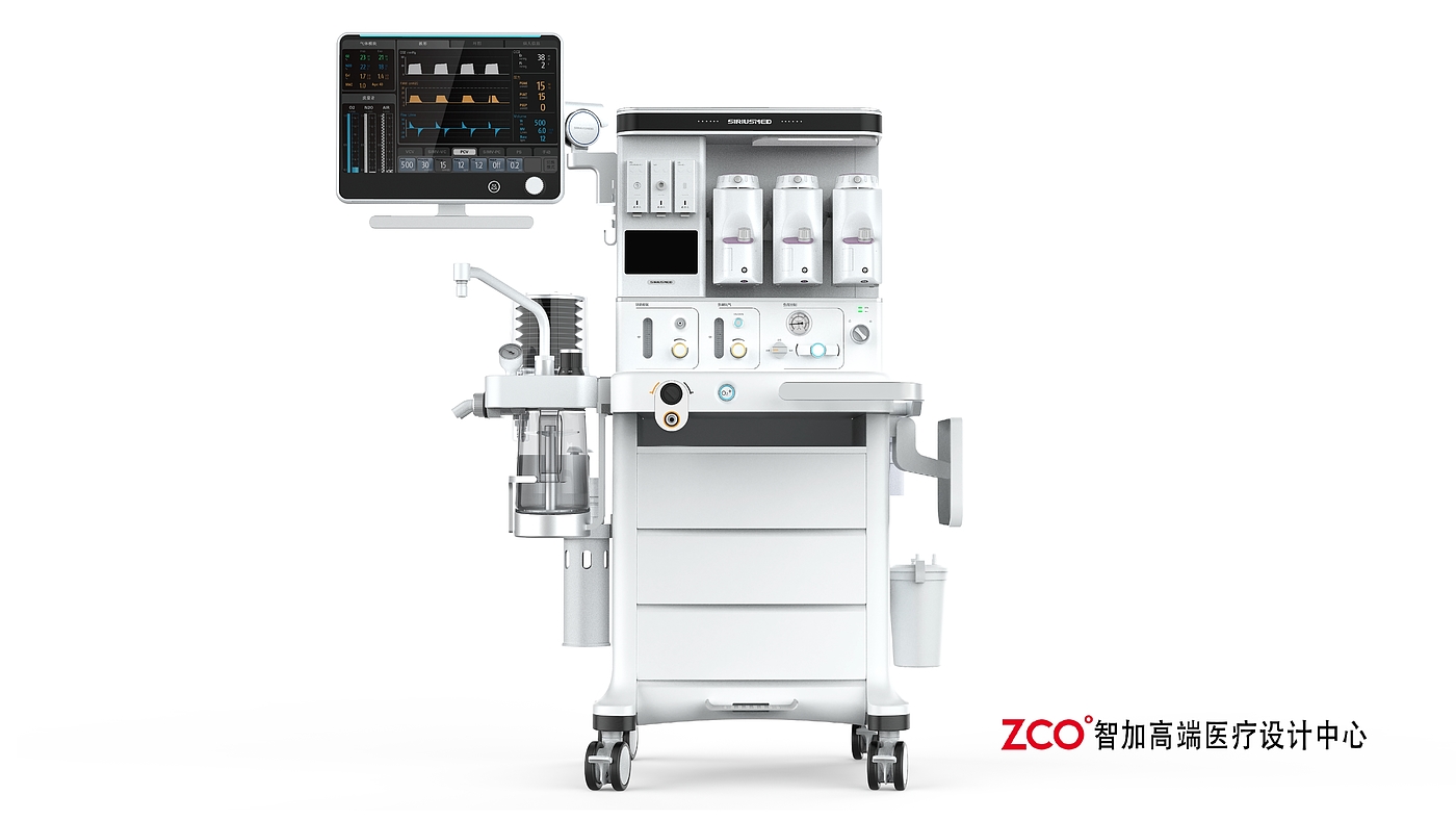 The anesthesia machine，medical apparatus and instruments，product，Appearance design，Structural design，